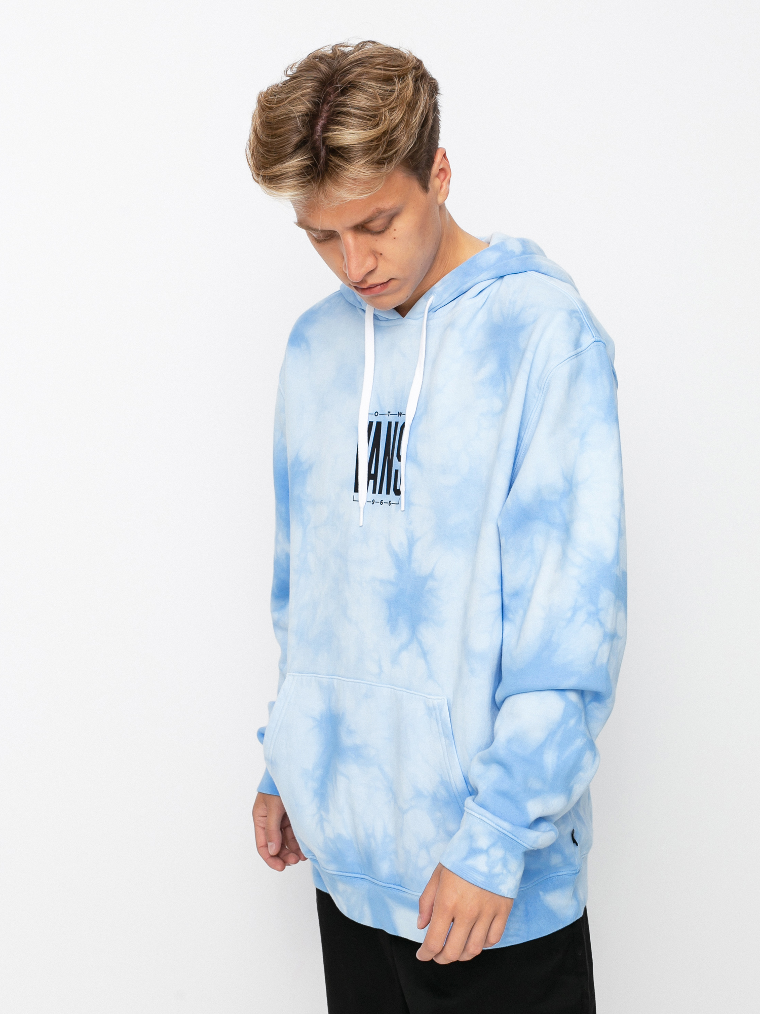 Bluza z kapturem Vans Tall Type Tie Dye HD (nautical blue/tie dye)