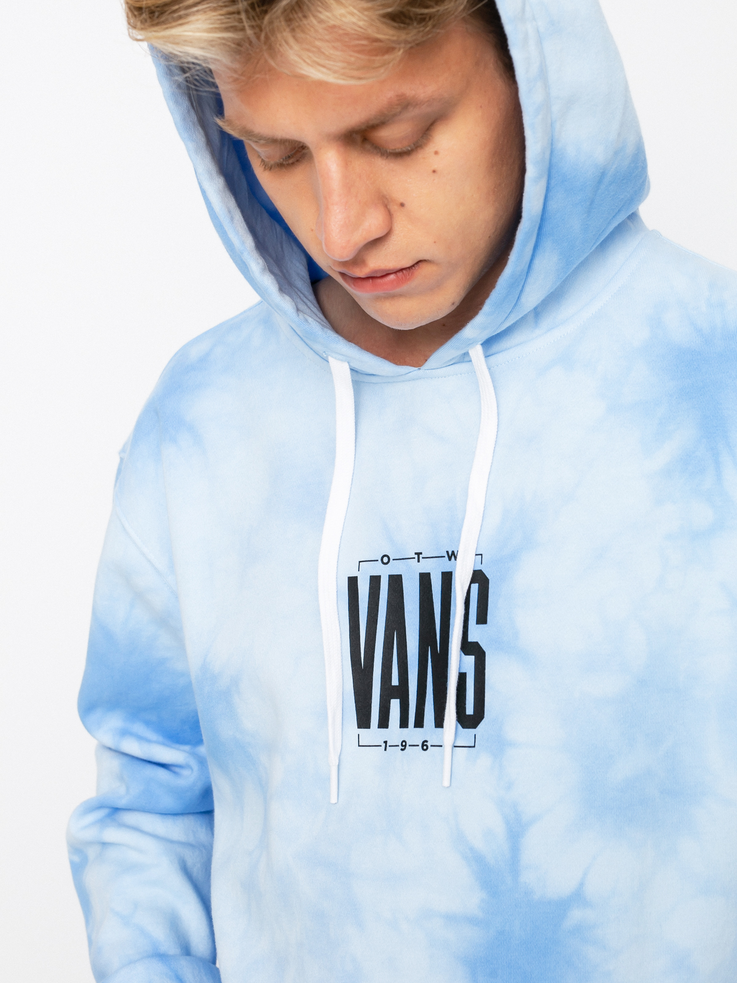 Bluza z kapturem Vans Tall Type Tie Dye HD (nautical blue/tie dye)