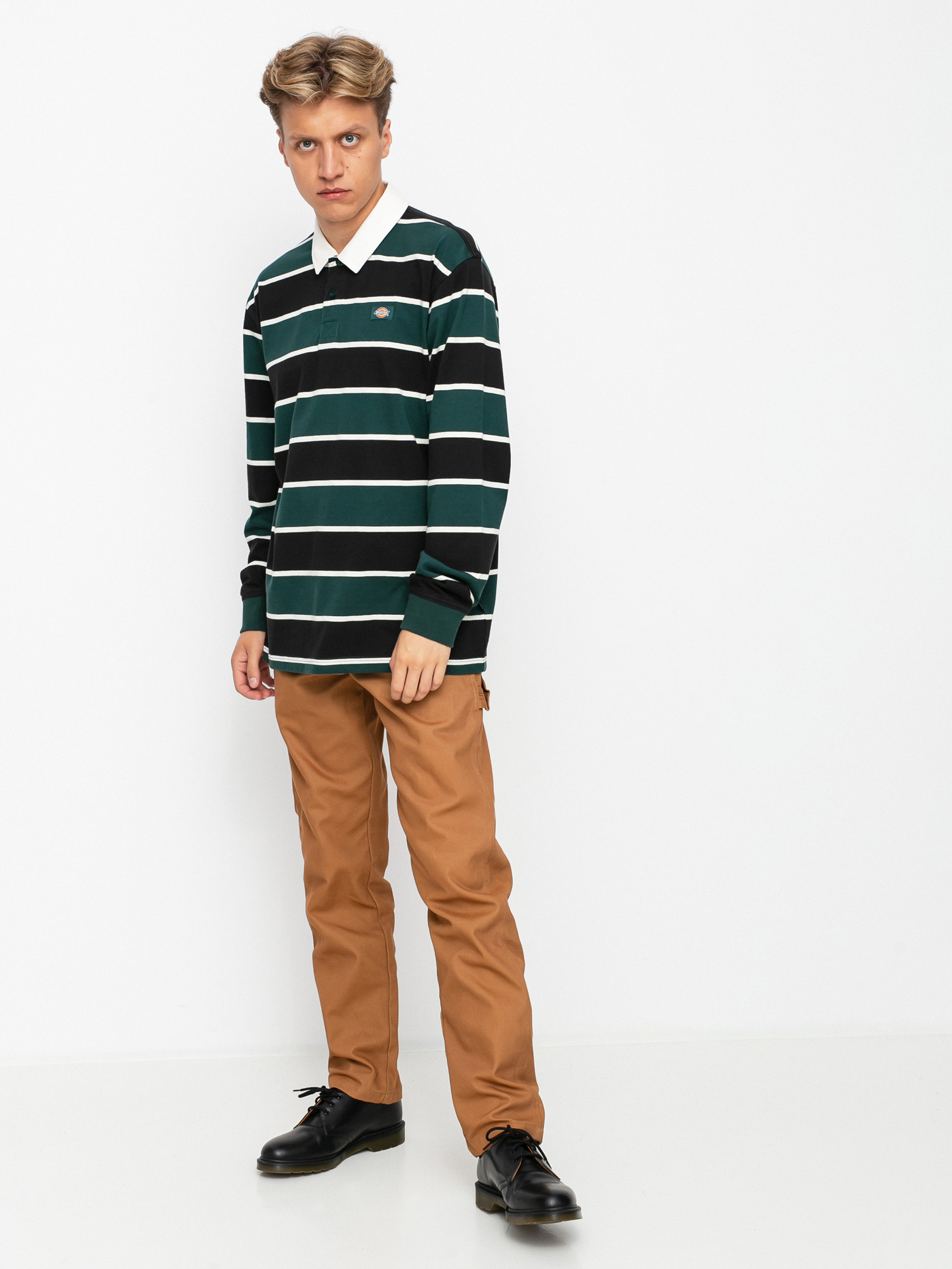 Longsleeve Dickies Oakhaven Rugby (ponderosa pine)