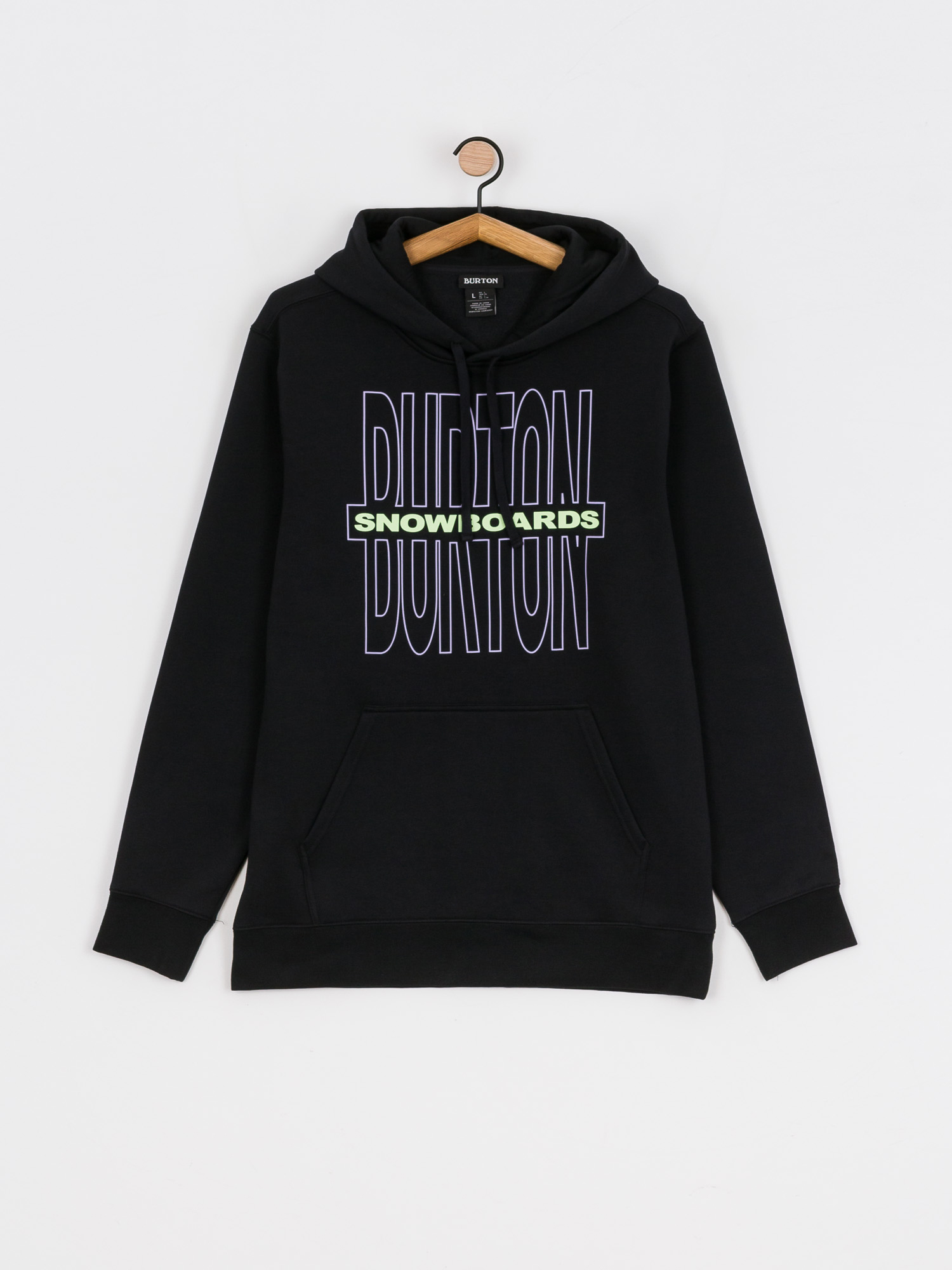 Bluza z kapturem Burton Farrington Pullover HD (true black)