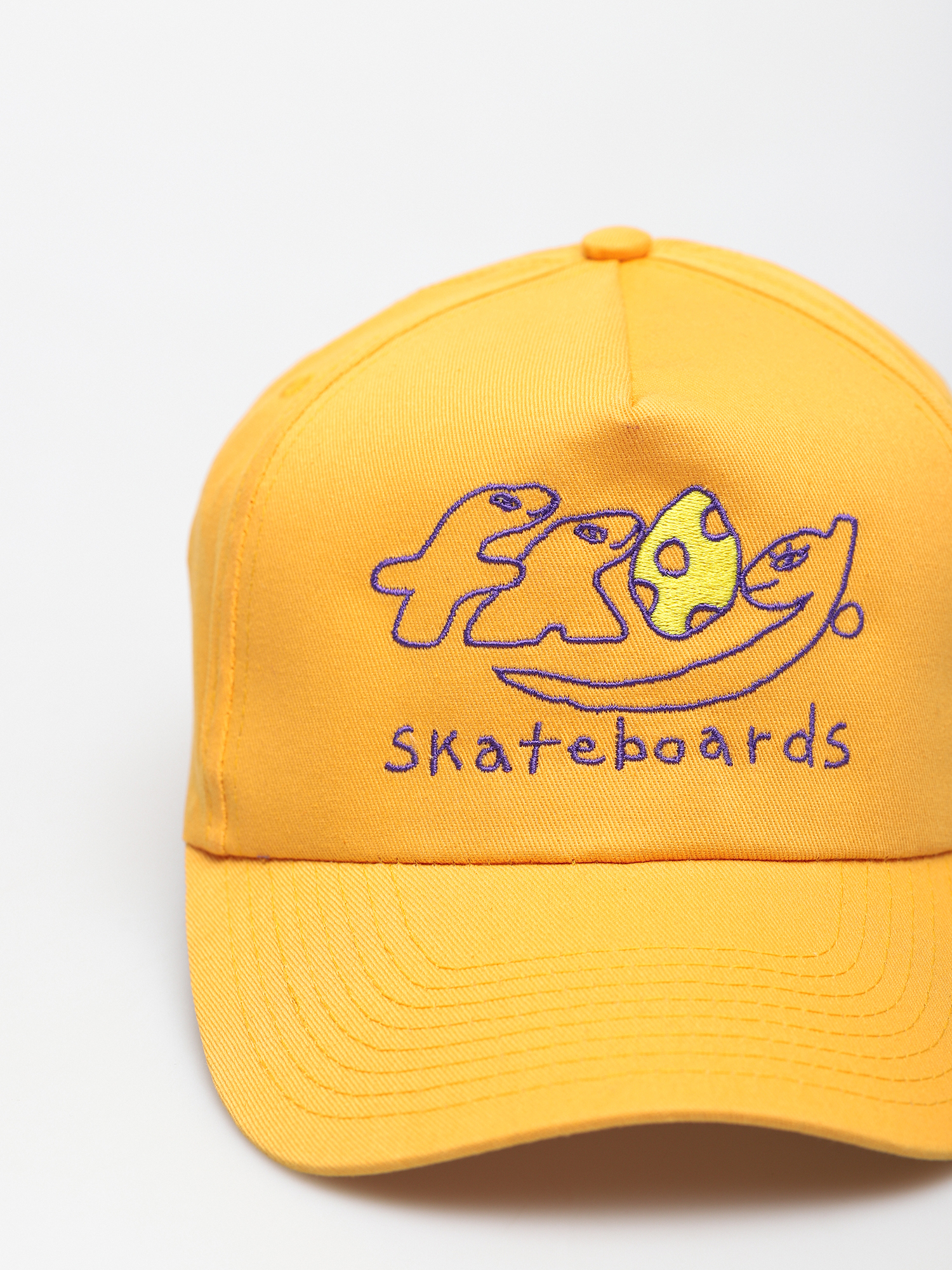 Czapka z daszkiem Frog Skateboards Dino Logo 5 Panel (yellow)