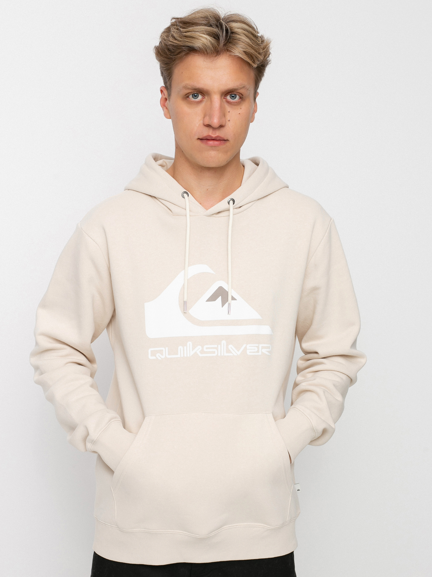 Bluza z kapturem Quiksilver Big Logo HD (oatmeal)