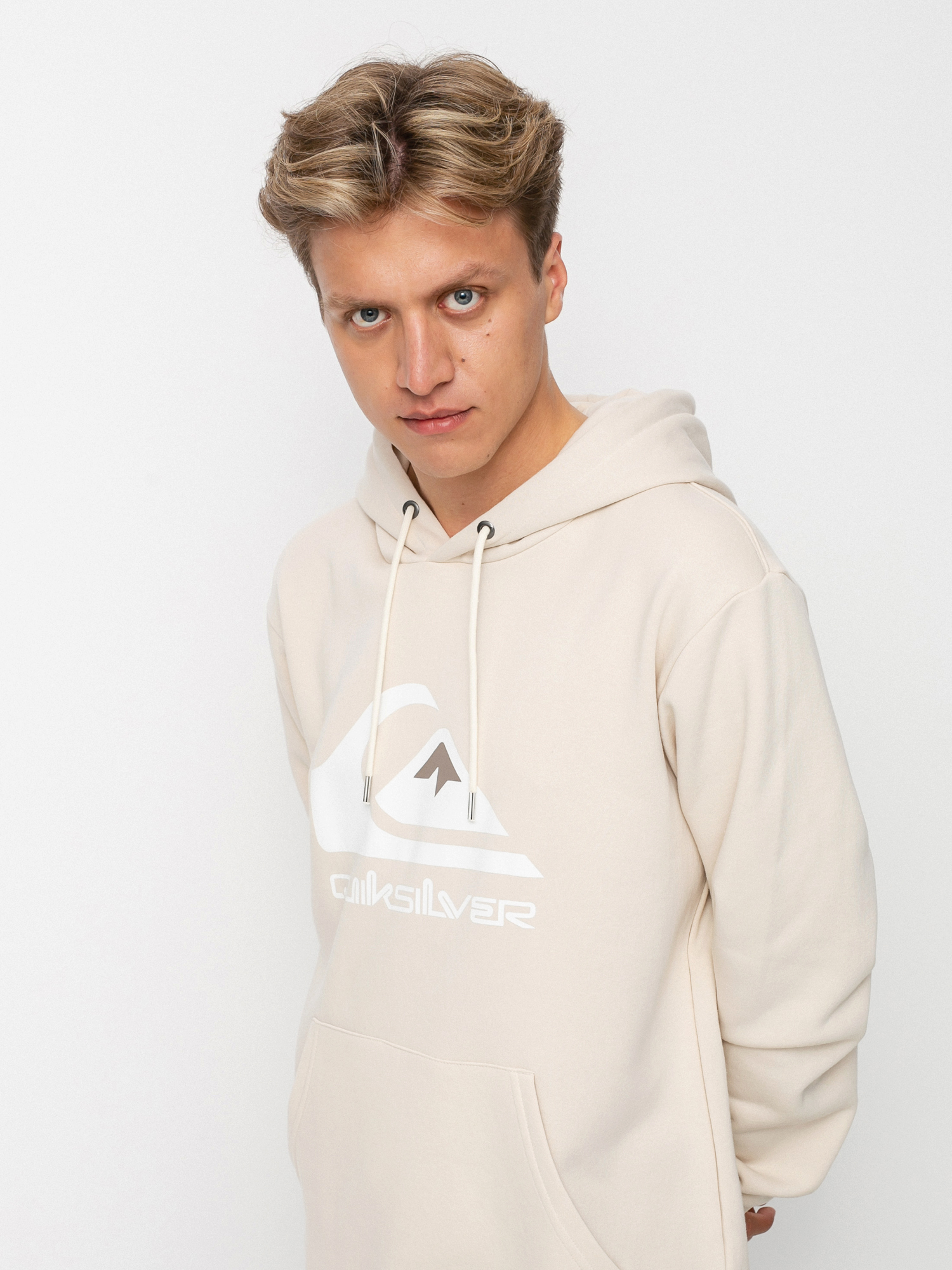 Bluza z kapturem Quiksilver Big Logo HD (oatmeal)