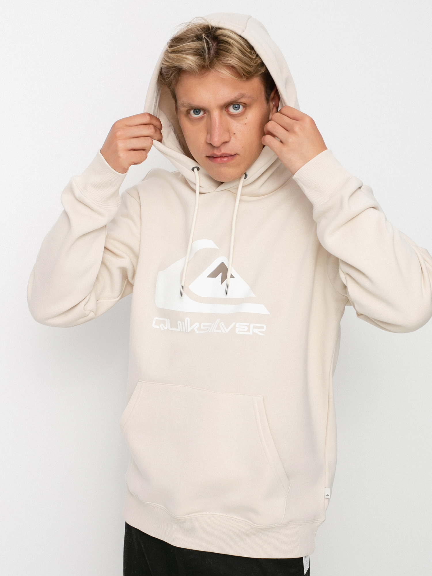 Bluza z kapturem Quiksilver Big Logo HD (oatmeal)