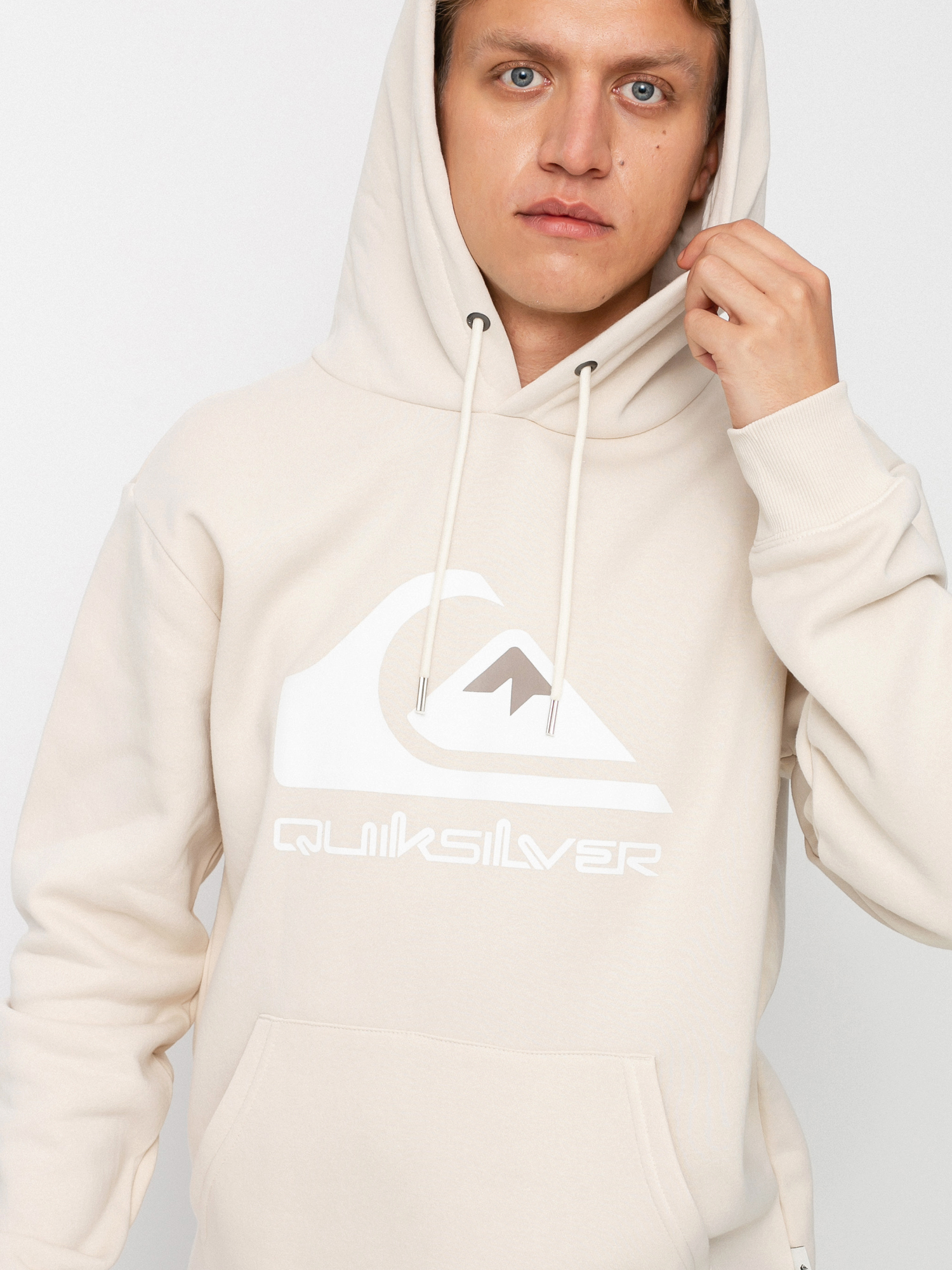 Bluza z kapturem Quiksilver Big Logo HD (oatmeal)