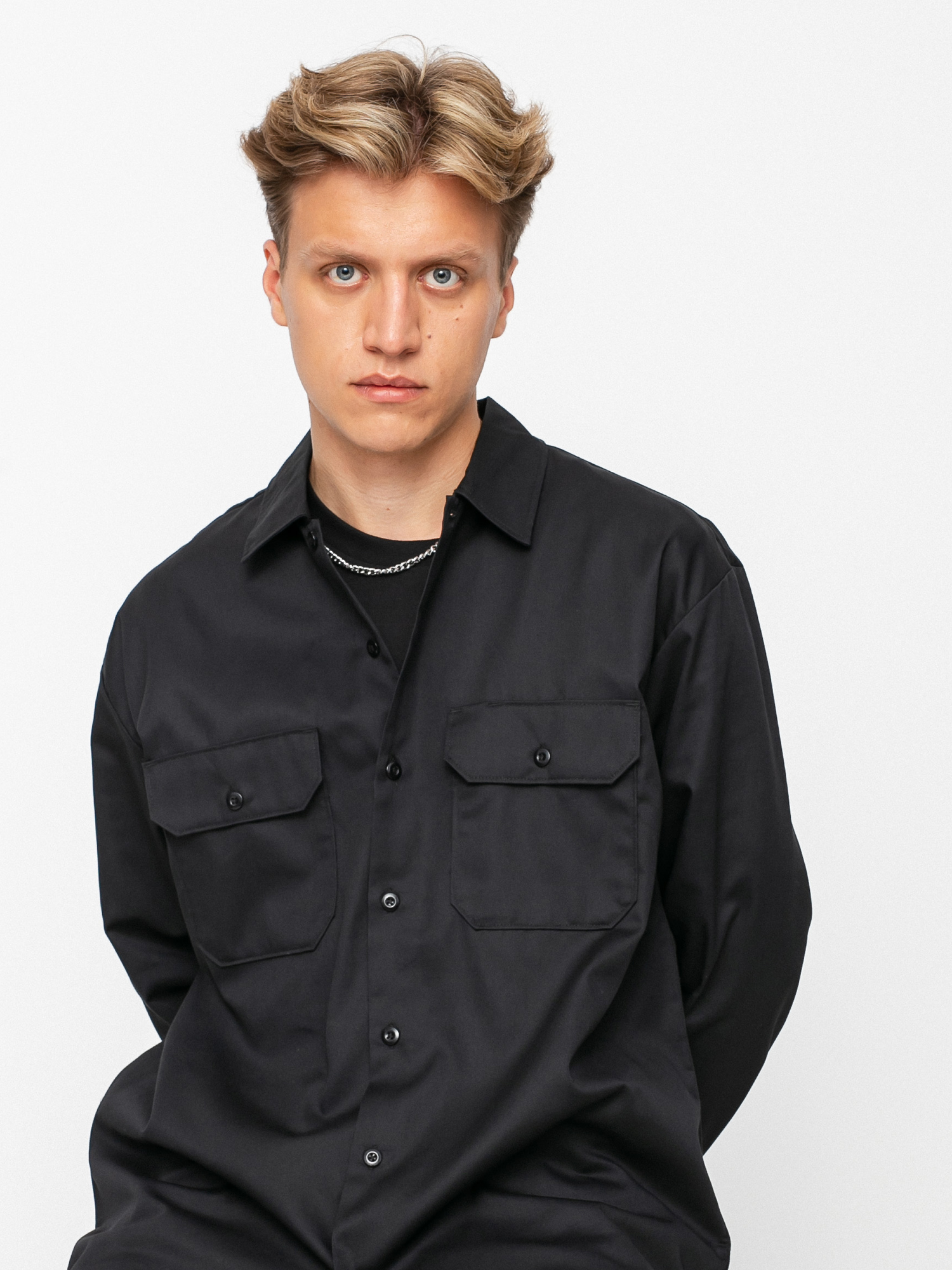 Koszula Dickies Long Sleeve Work (black)
