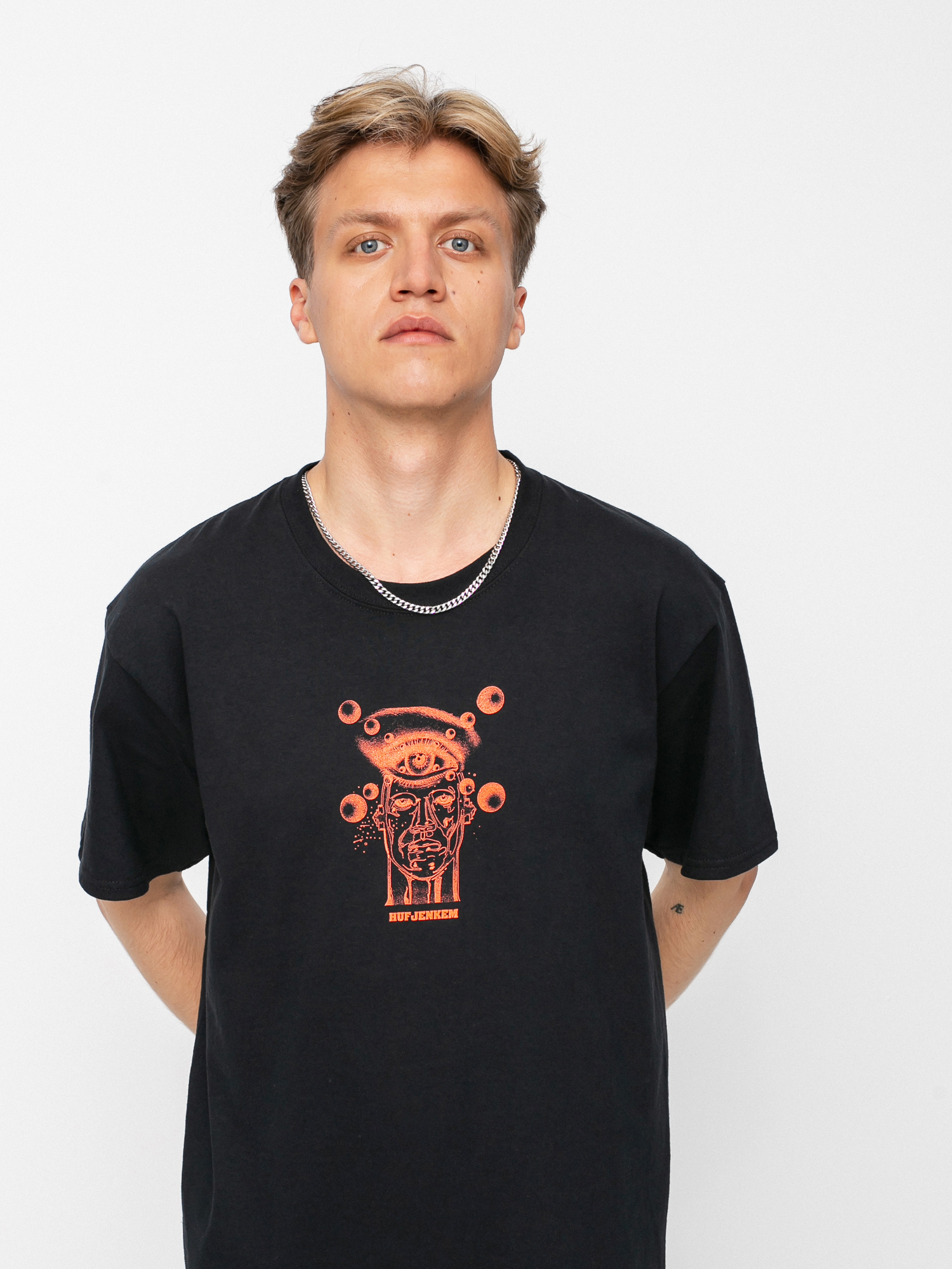 T-shirt HUF x JENKEM Deep Enlightenment (black)