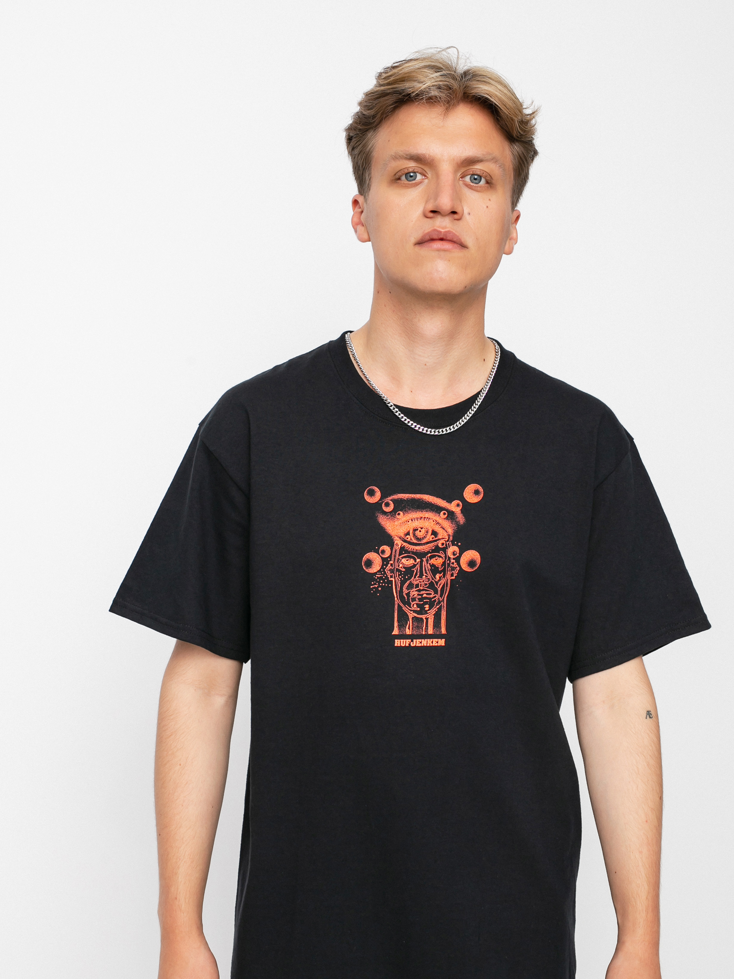 T-shirt HUF x JENKEM Deep Enlightenment (black)