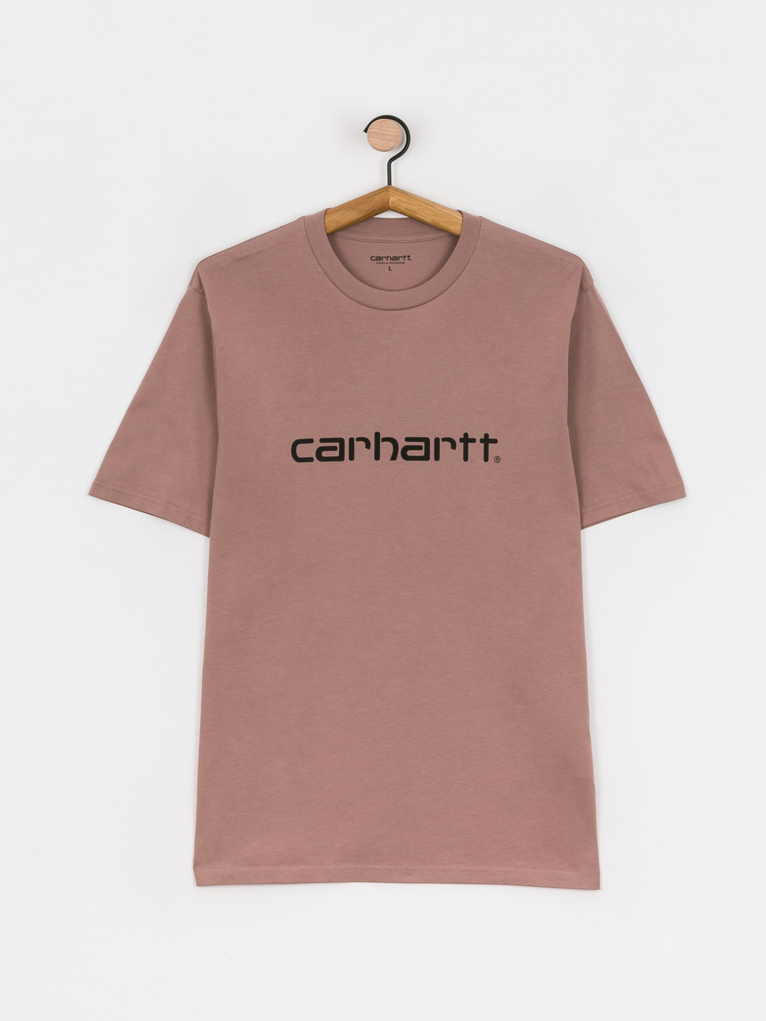 T-shirt Carhartt WIP Script (earthy pink/black)