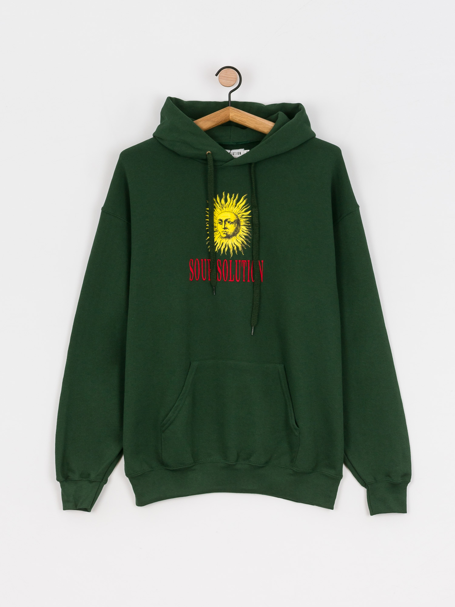 Bluza z kapturem Sour Solution Sun Solution (forest green)