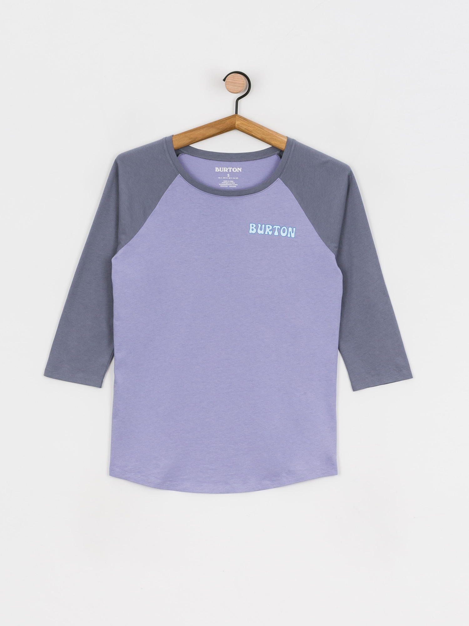 Longsleeve Burton Tuplin Raglan Wmn (foxglove violet/folkstone gray)