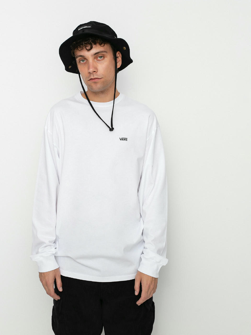 Longsleeve Vans Left Chest Hit (white/black)