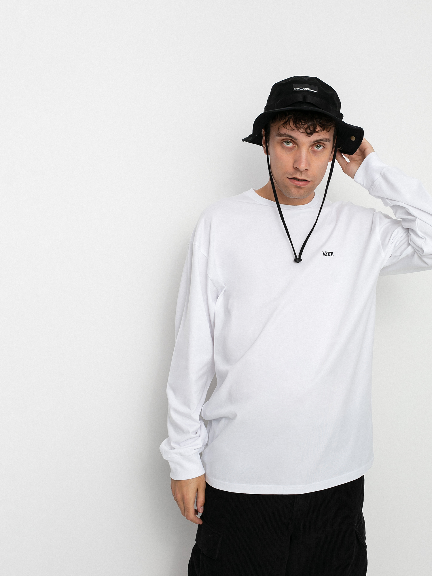 Longsleeve Vans Left Chest Hit (white/black)
