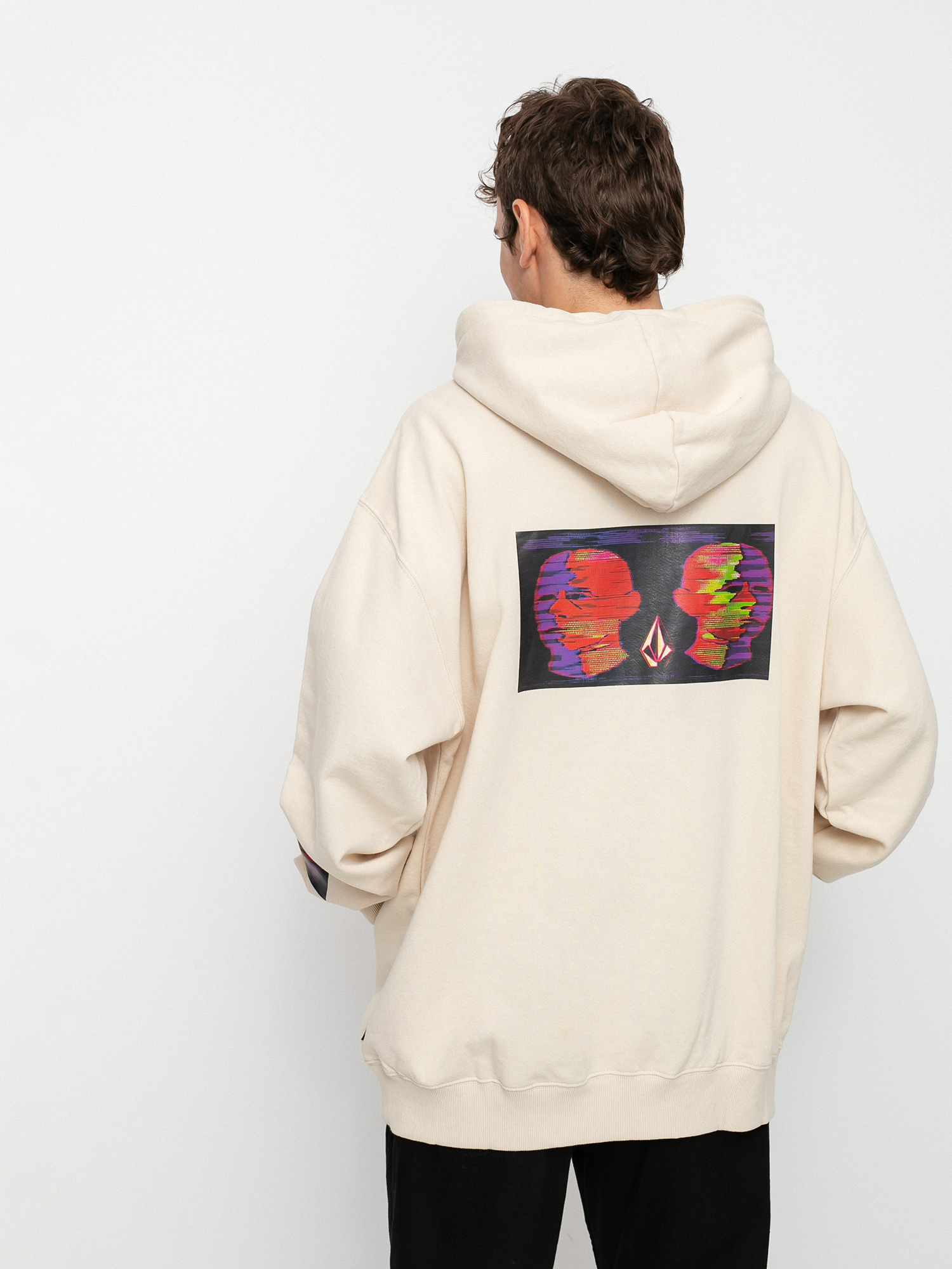 Bluza z kapturem Volcom Fa Animoscillator HD (prt-print)