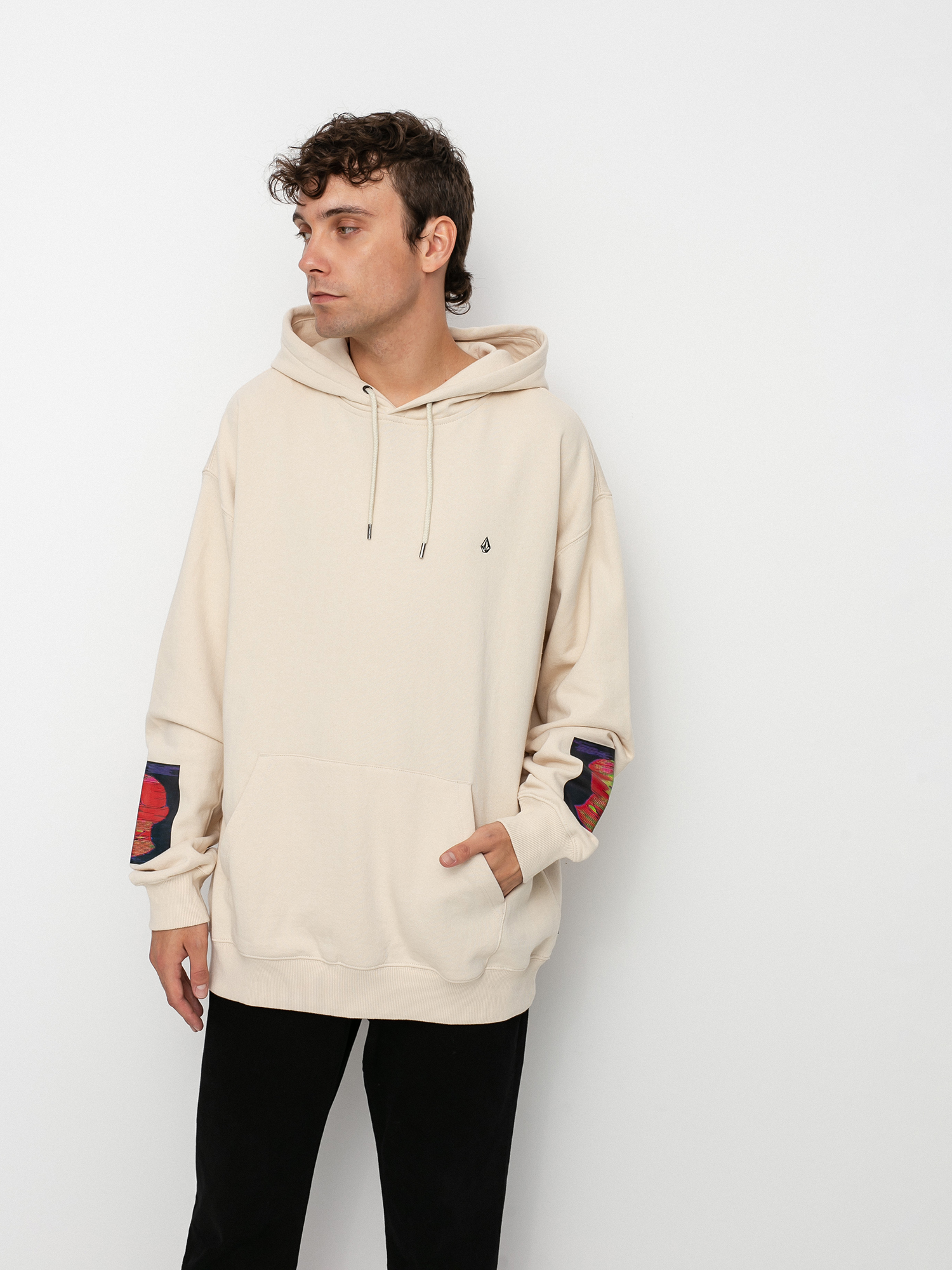 Bluza z kapturem Volcom Fa Animoscillator HD (prt-print)