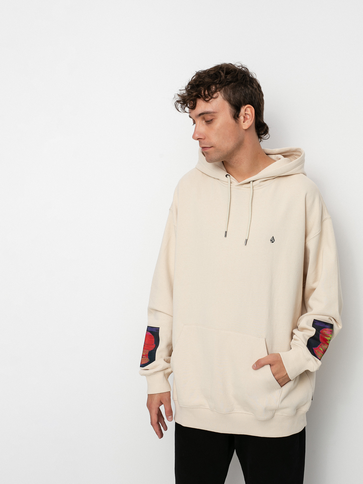 Bluza z kapturem Volcom Fa Animoscillator HD (prt-print)