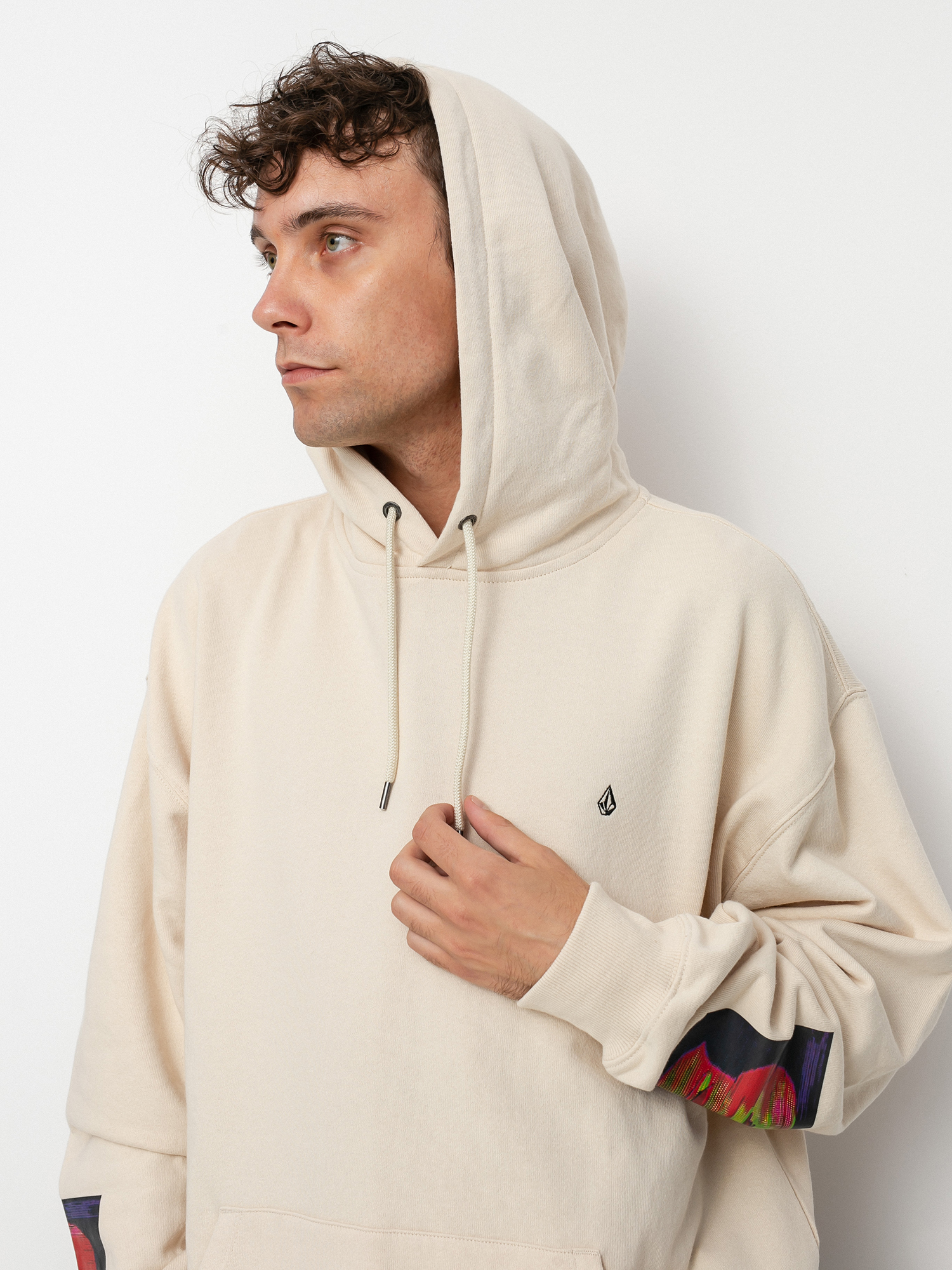 Bluza z kapturem Volcom Fa Animoscillator HD (prt-print)