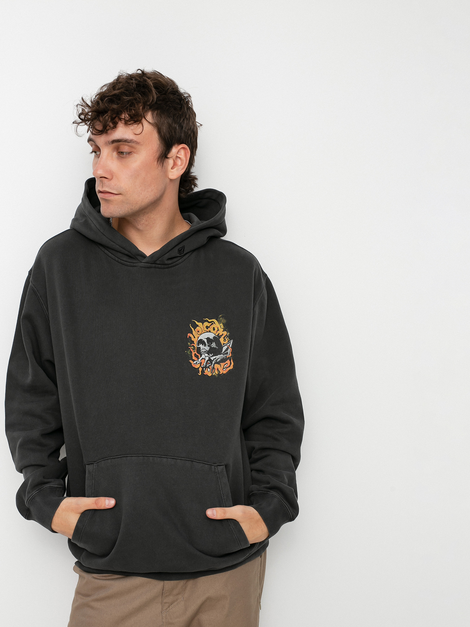 Bluza z kapturem Volcom Flowscillator HD (black)