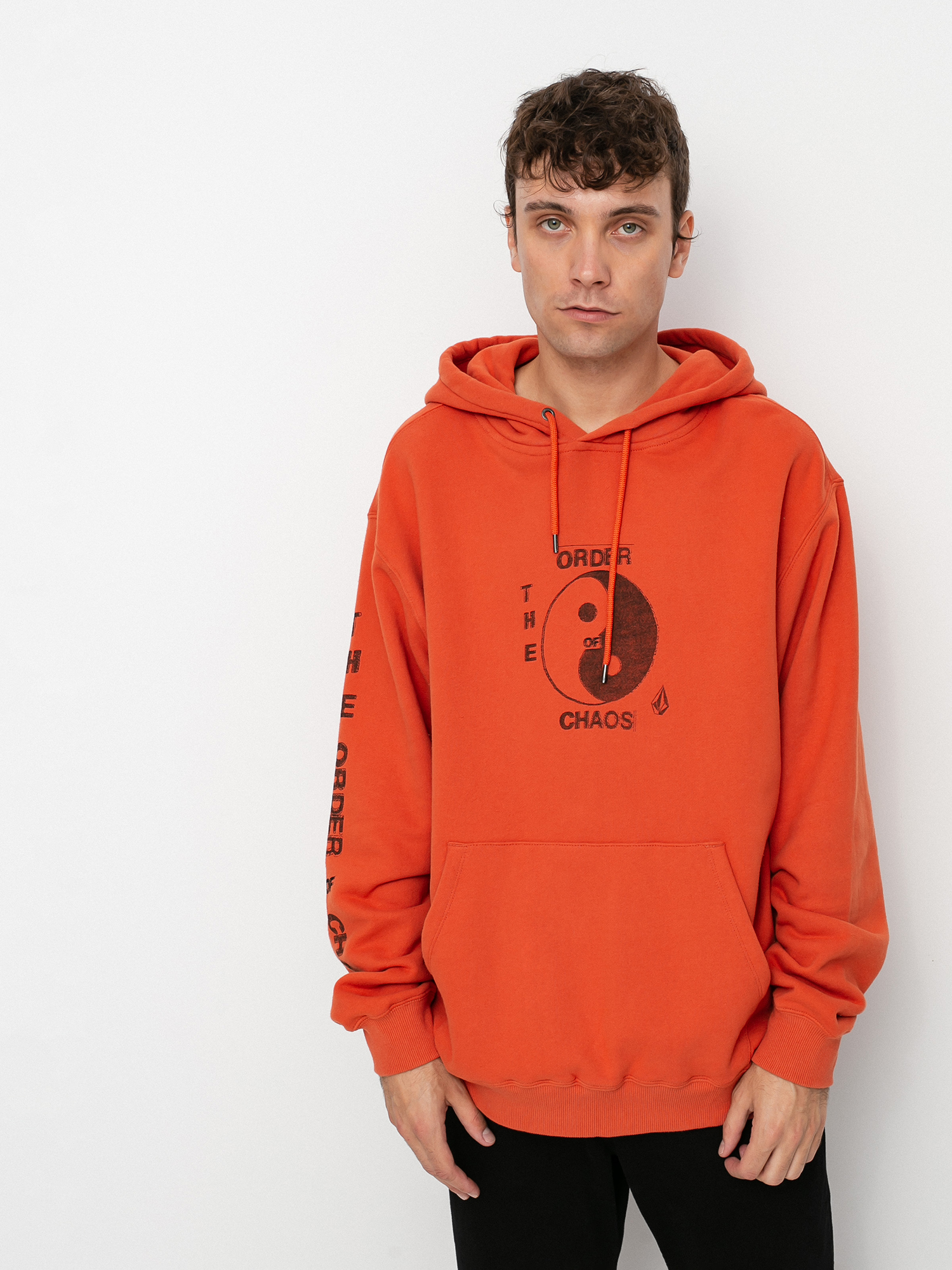 Bluza z kapturem Volcom Transient Waves HD (burnt ochre)