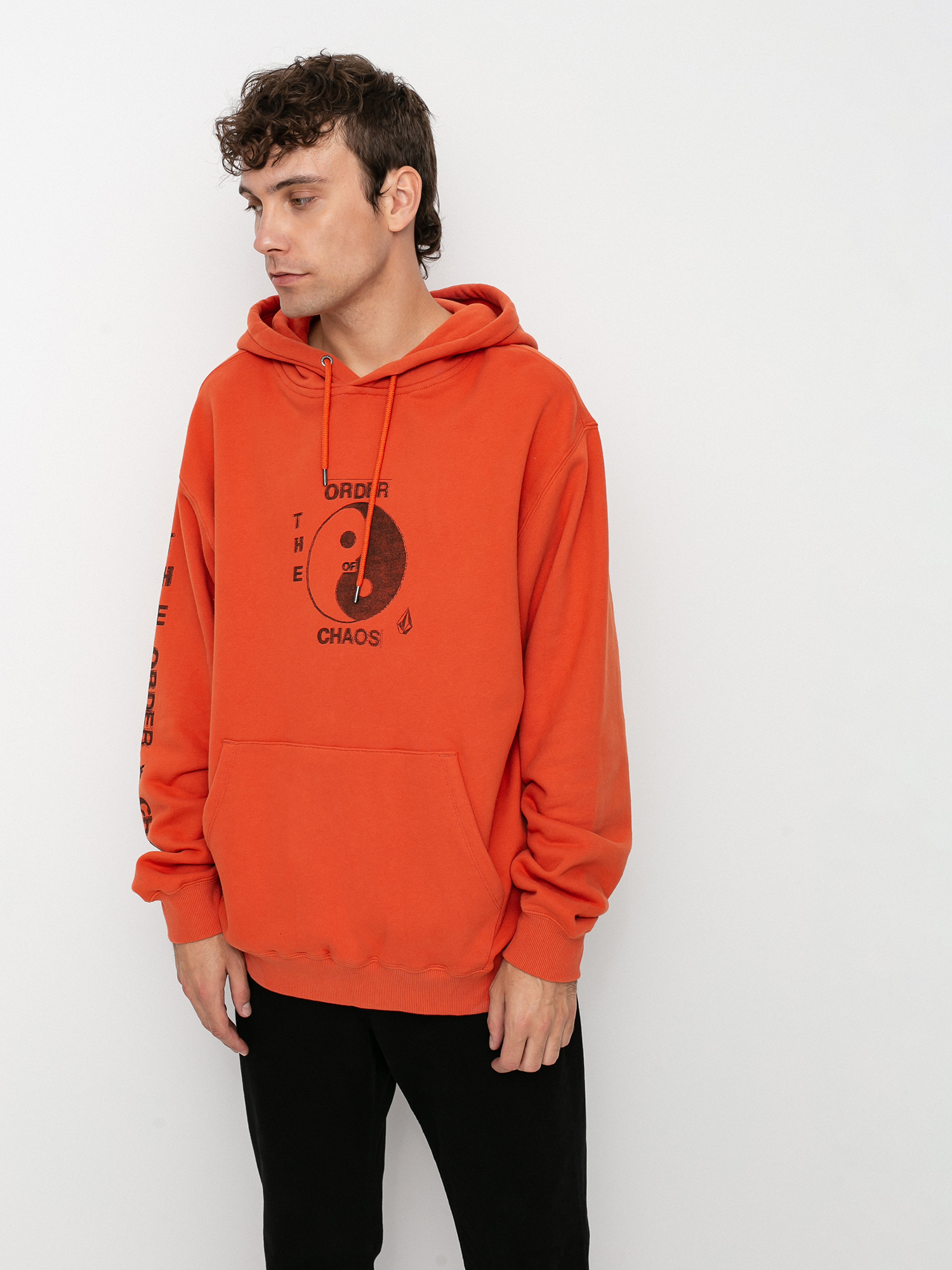 Bluza z kapturem Volcom Transient Waves HD (burnt ochre)