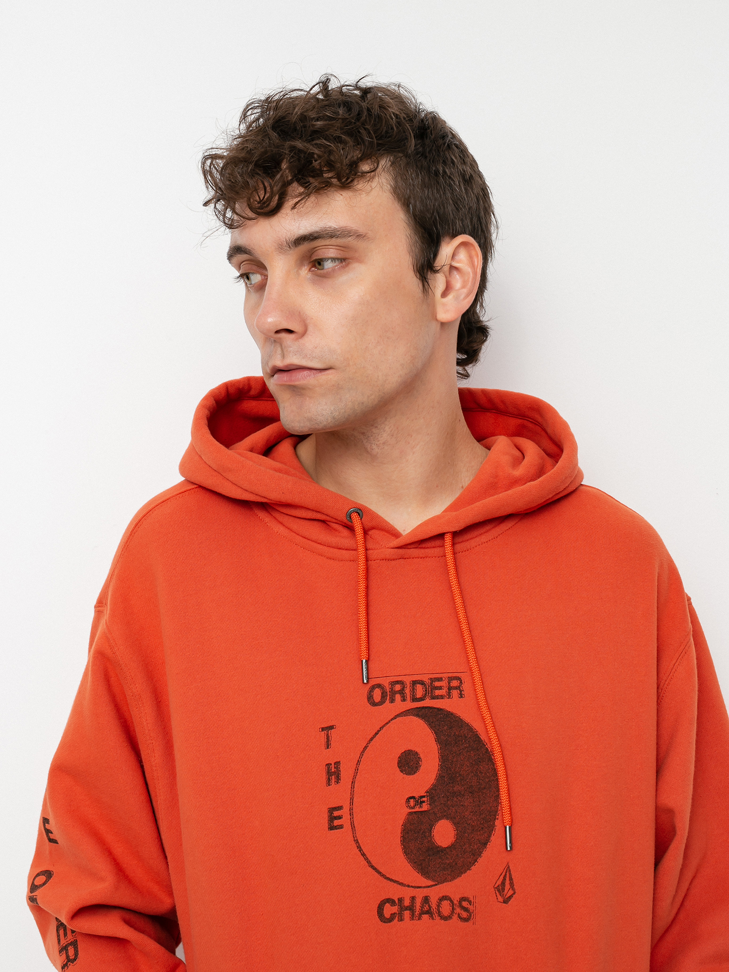 Bluza z kapturem Volcom Transient Waves HD (burnt ochre)