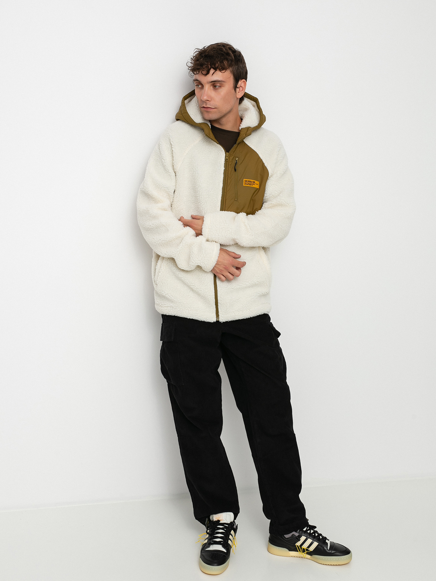 Kurtka Vans Vans World Code Sherpa FZ (antique white/nutria)
