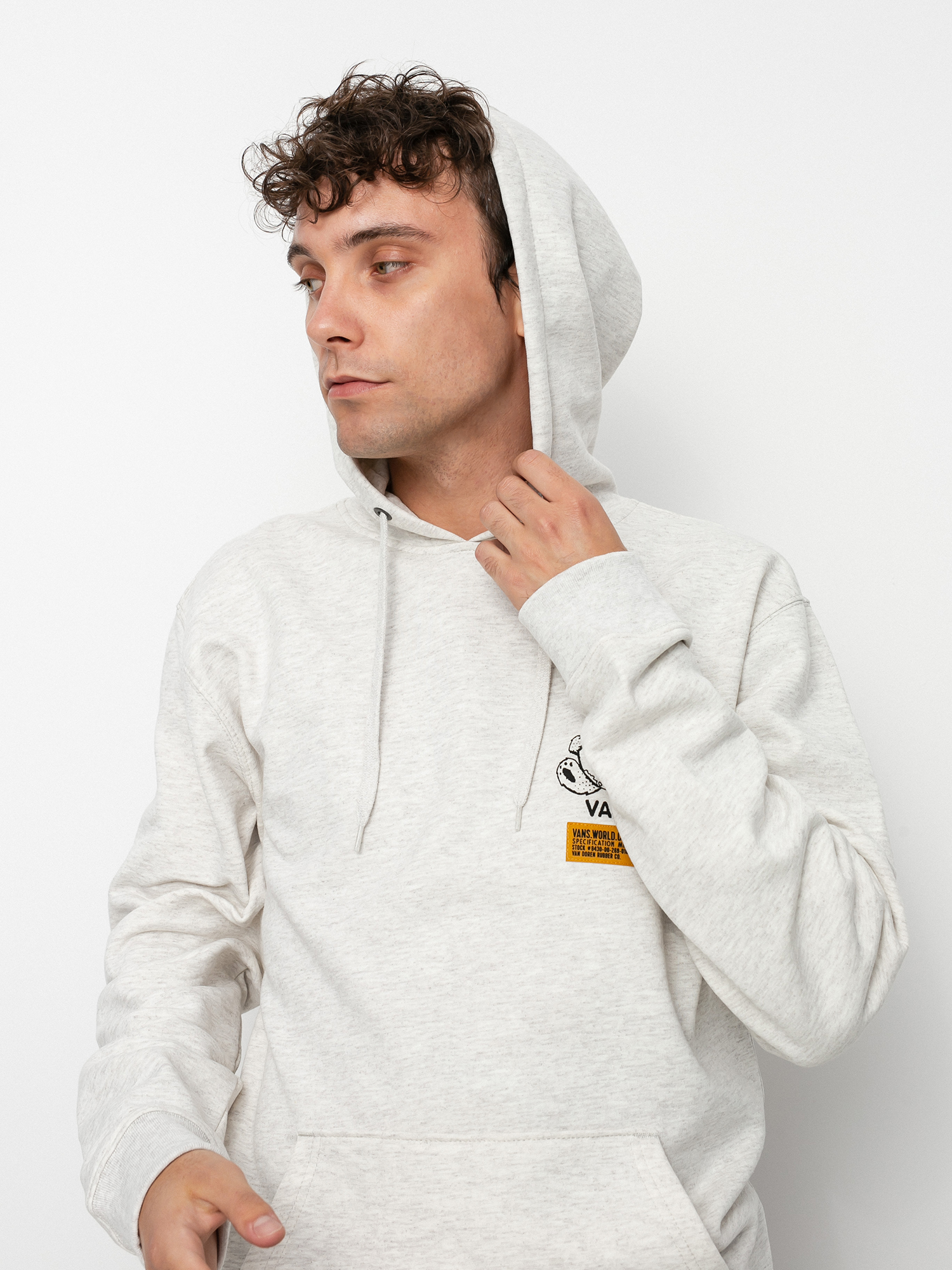 Bluza z kapturem Vans Vans World Code HD (oatmeal heather)