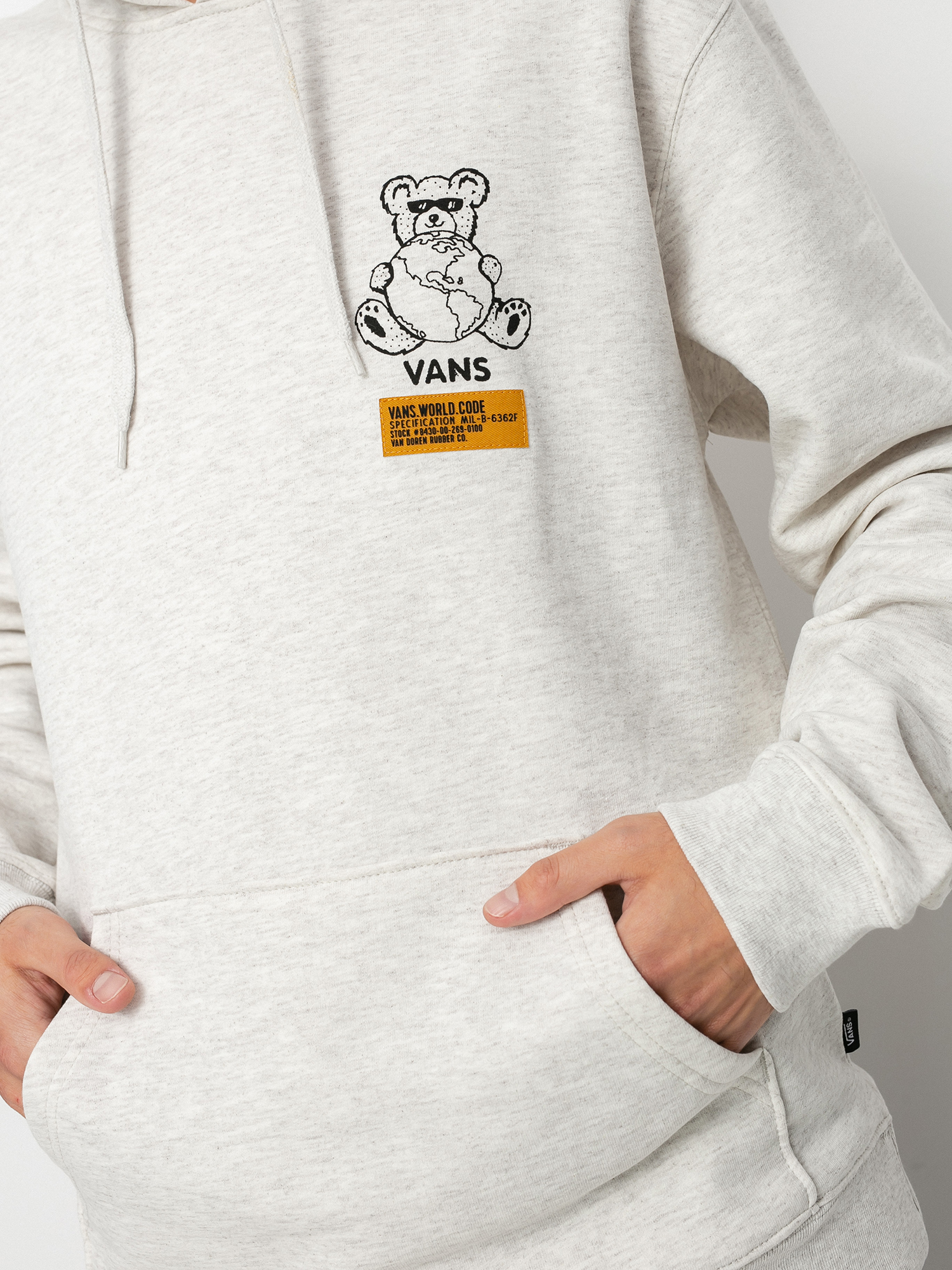 Bluza z kapturem Vans Vans World Code HD (oatmeal heather)