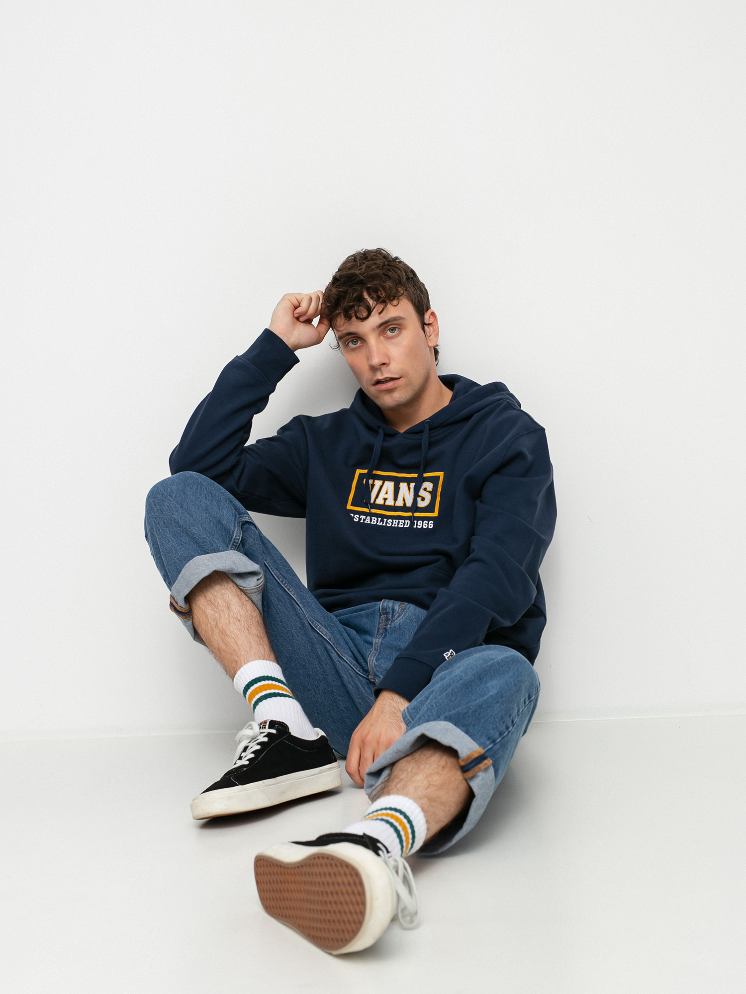 Bluza z kapturem Vans Take A Stand II HD (dress blues)