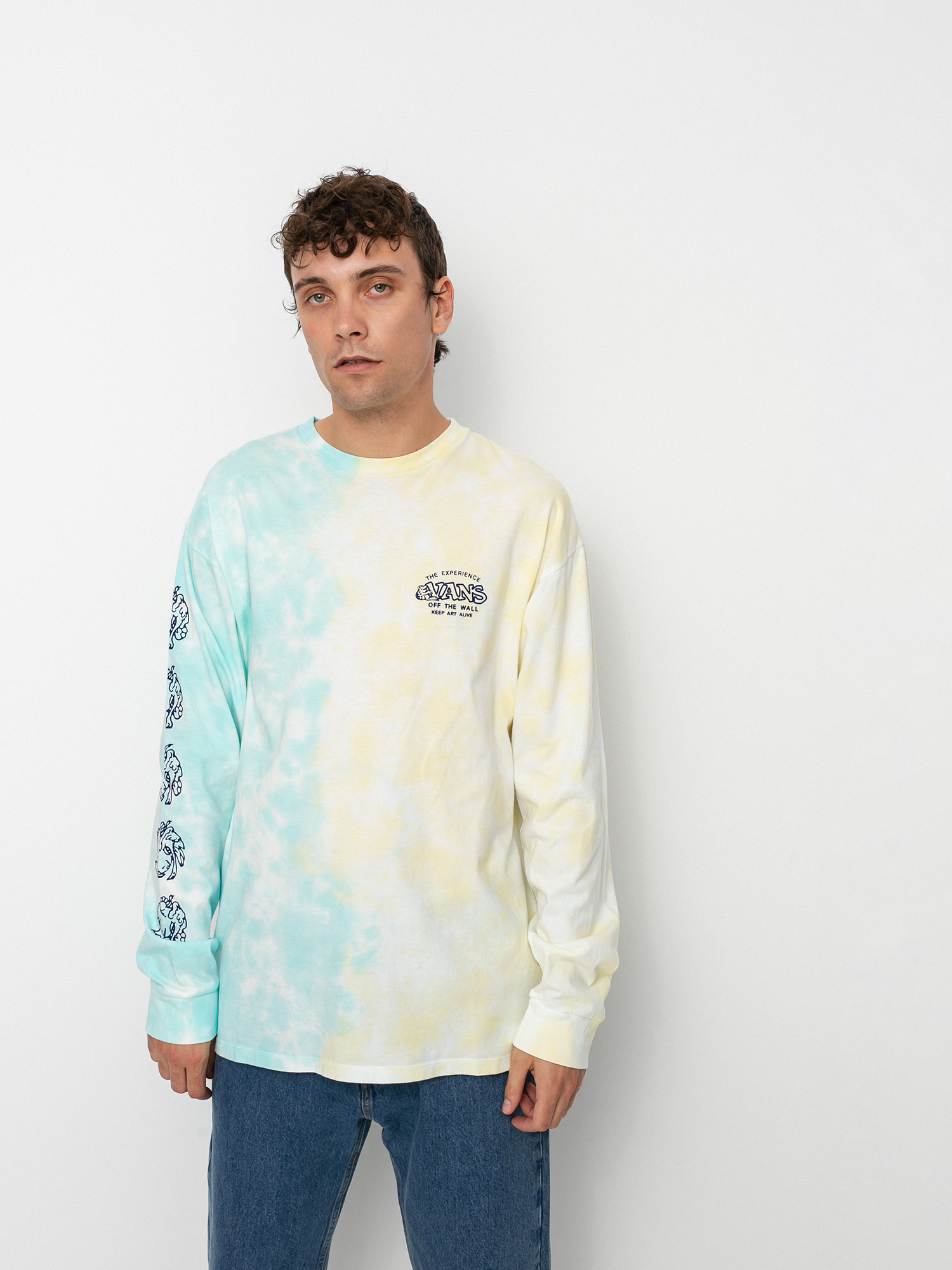 Longsleeve Vans The Vans Experience Tie Dye (porcelngrn/gldnglw/tiedye)
