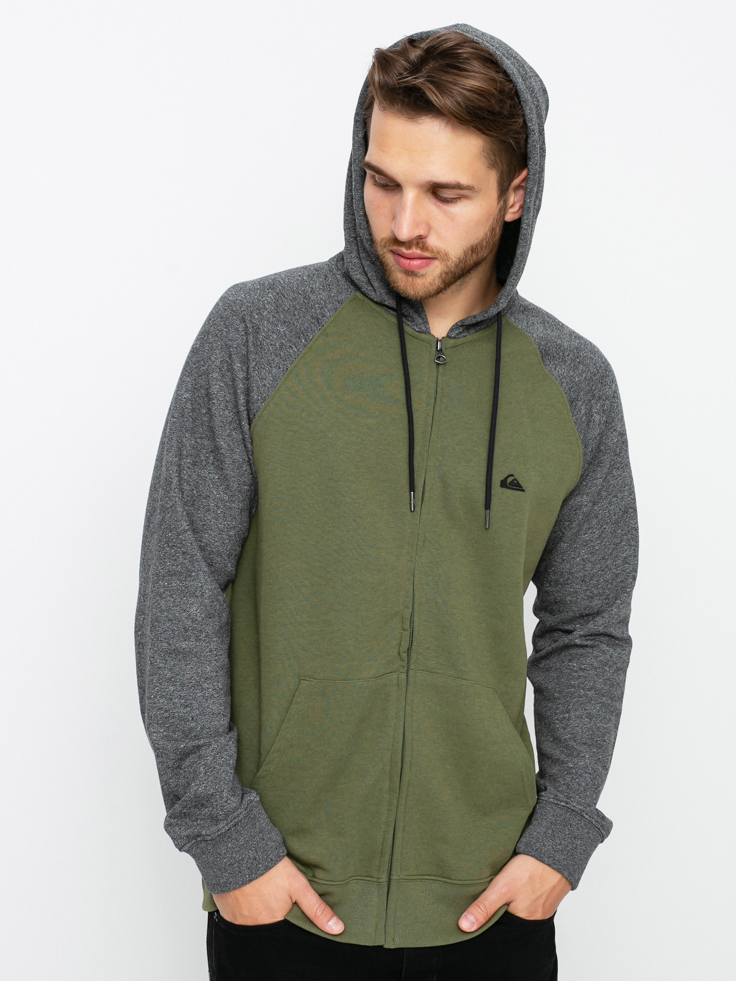 Bluza z kapturem Quiksilver Essentials Raglan ZHD (four leaf clover)