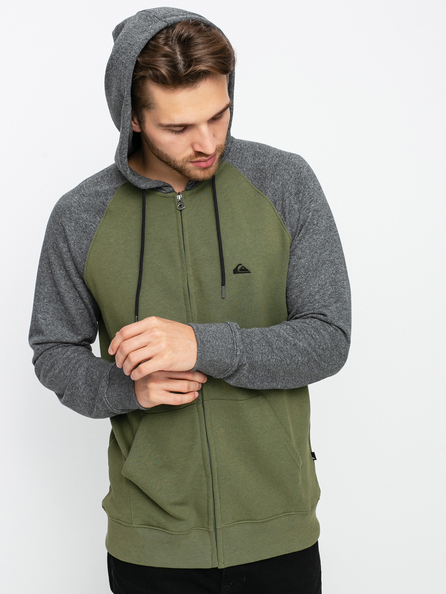 Bluza z kapturem Quiksilver Essentials Raglan ZHD (four leaf clover)