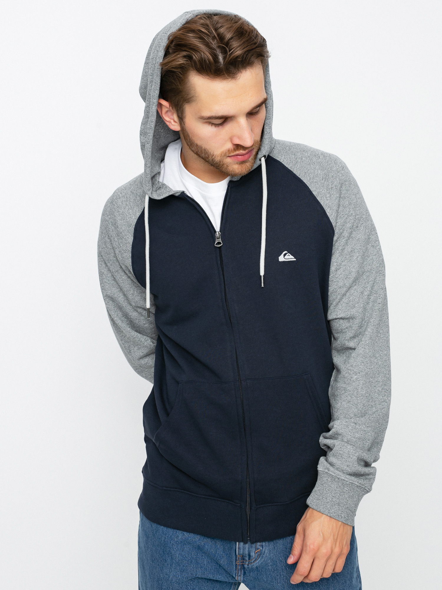Bluza z kapturem Quiksilver Essentials Raglan ZHD (navy blazer)