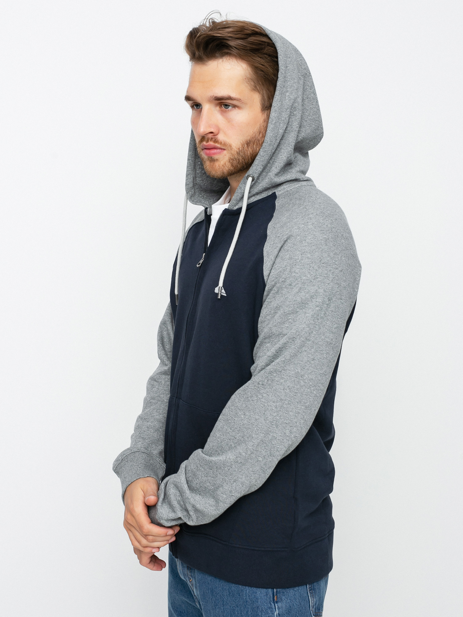 Bluza z kapturem Quiksilver Essentials Raglan ZHD (navy blazer)