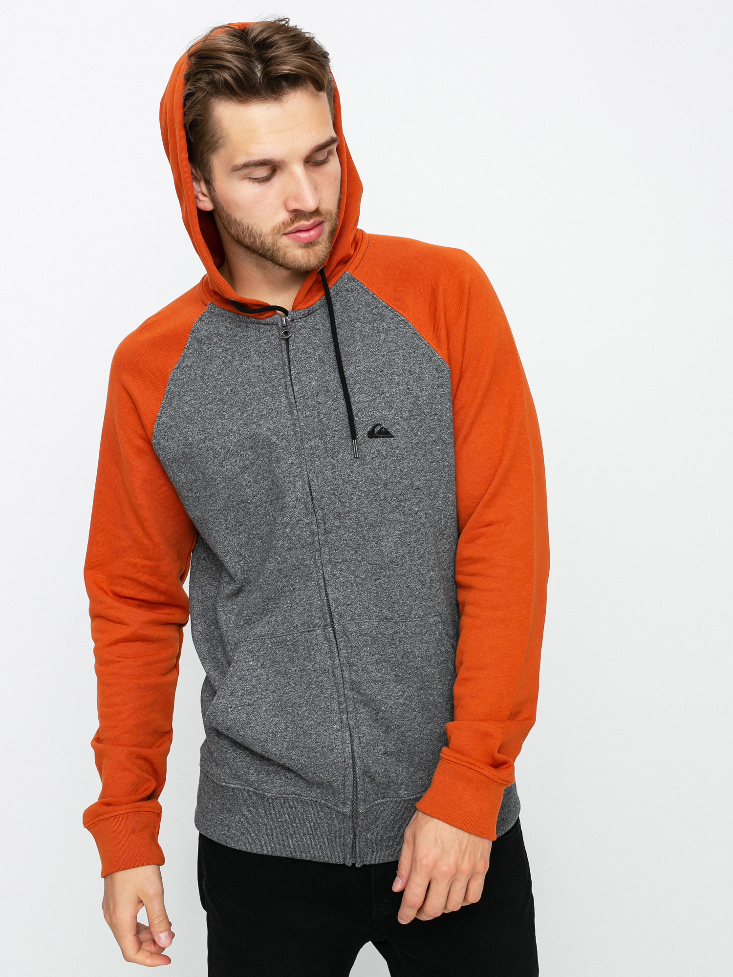 Bluza z kapturem Quiksilver Essentials Raglan ZHD (dark grey heather)