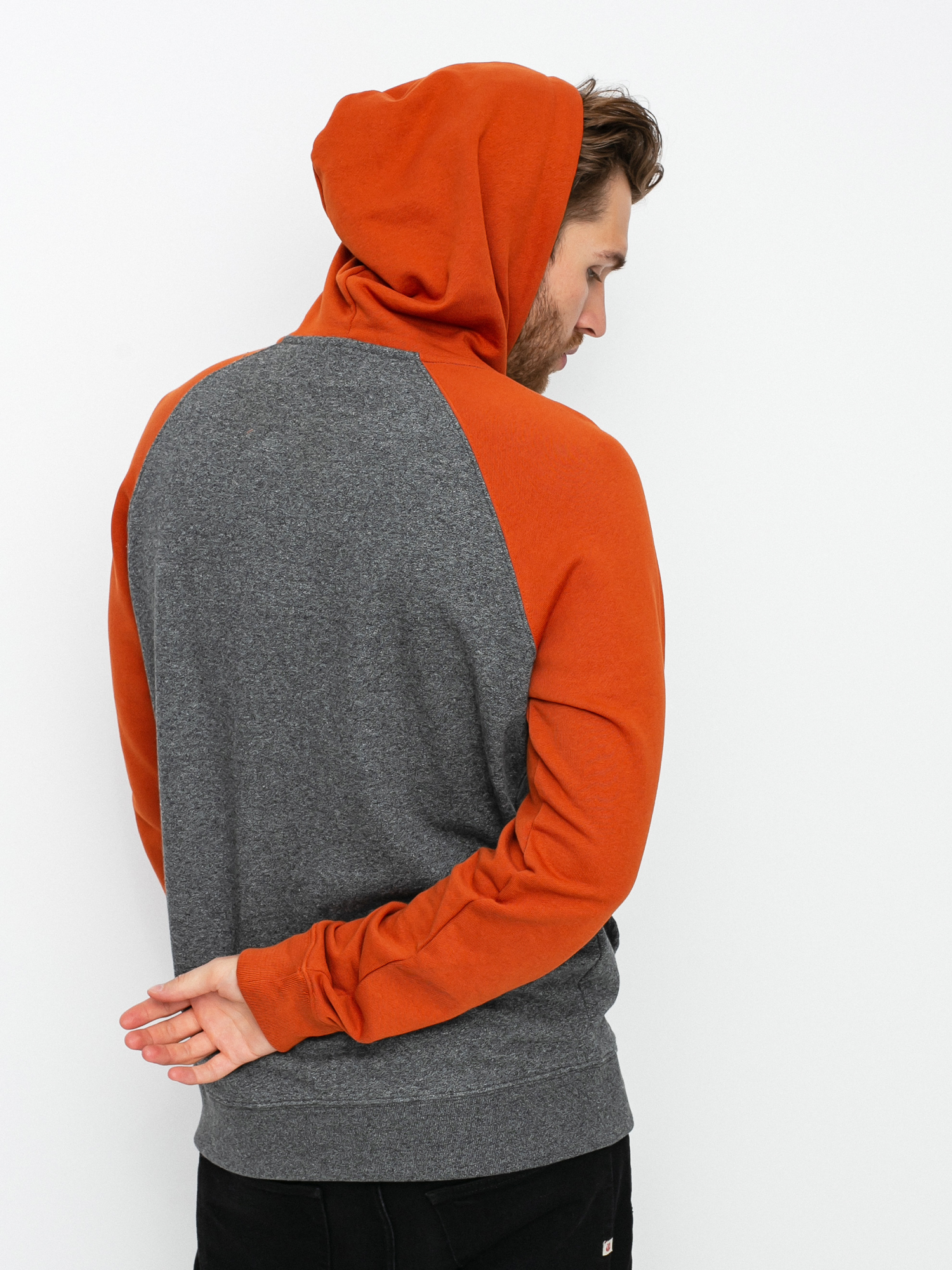 Bluza z kapturem Quiksilver Essentials Raglan ZHD (dark grey heather)