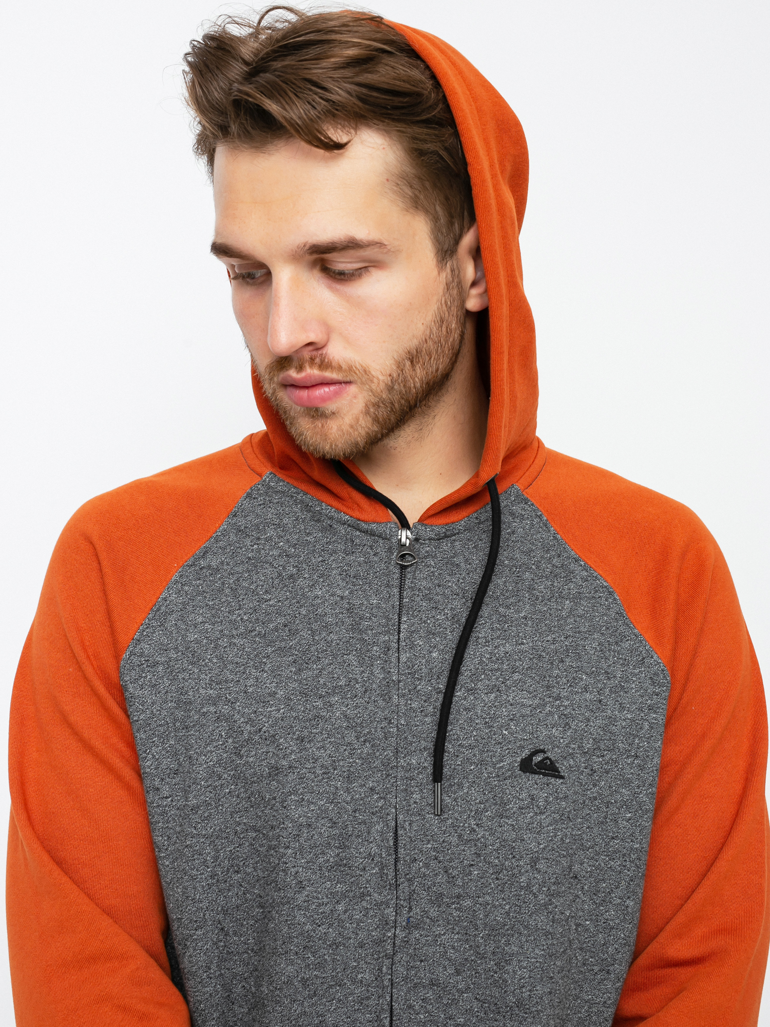 Bluza z kapturem Quiksilver Essentials Raglan ZHD (dark grey heather)