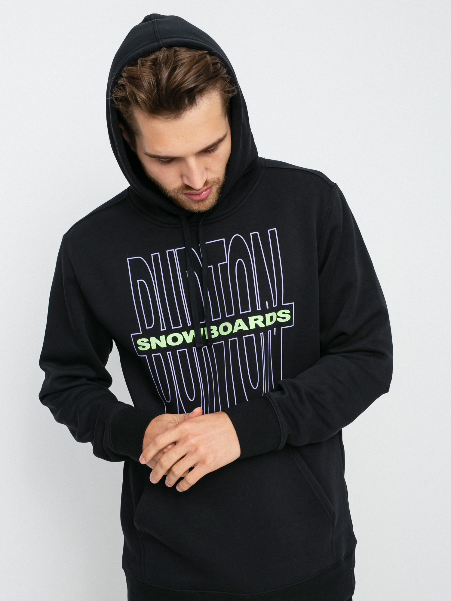 Bluza z kapturem Burton Farrington Pullover HD (true black)