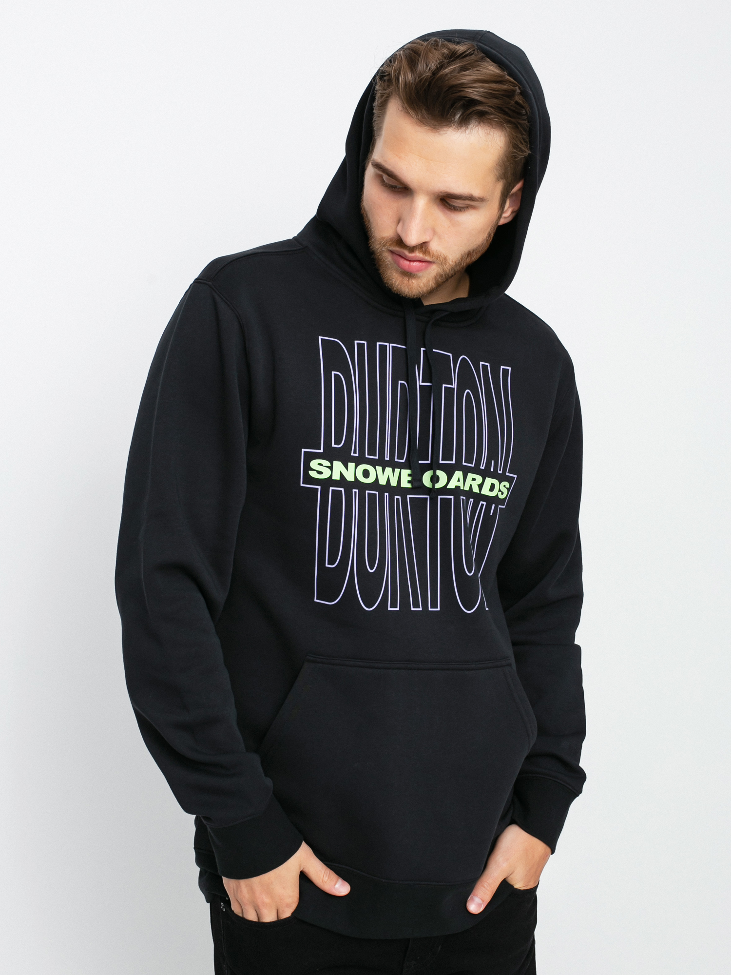 Bluza z kapturem Burton Farrington Pullover HD (true black)