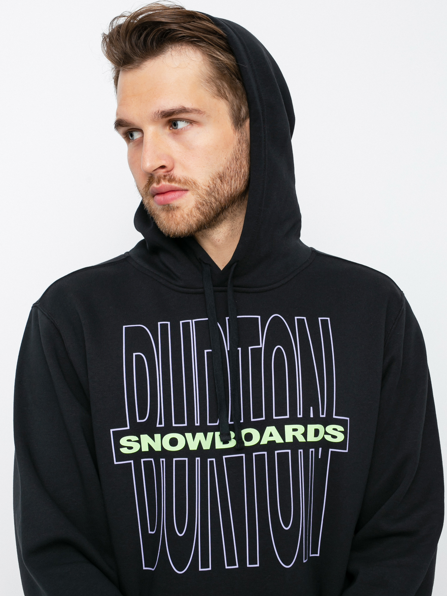 Bluza z kapturem Burton Farrington Pullover HD (true black)
