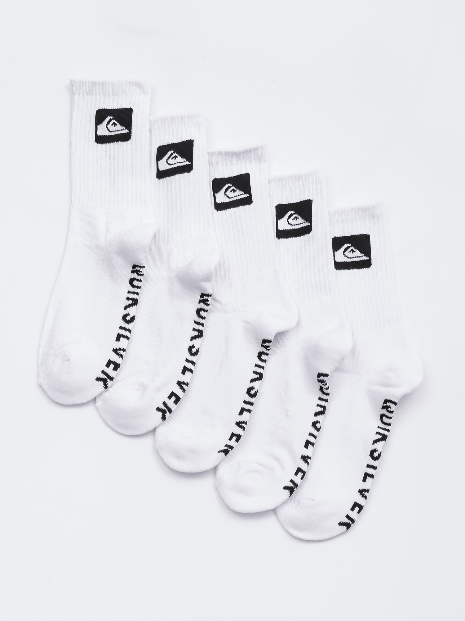Skarpetki Quiksilver 5 Crew Pack (white)