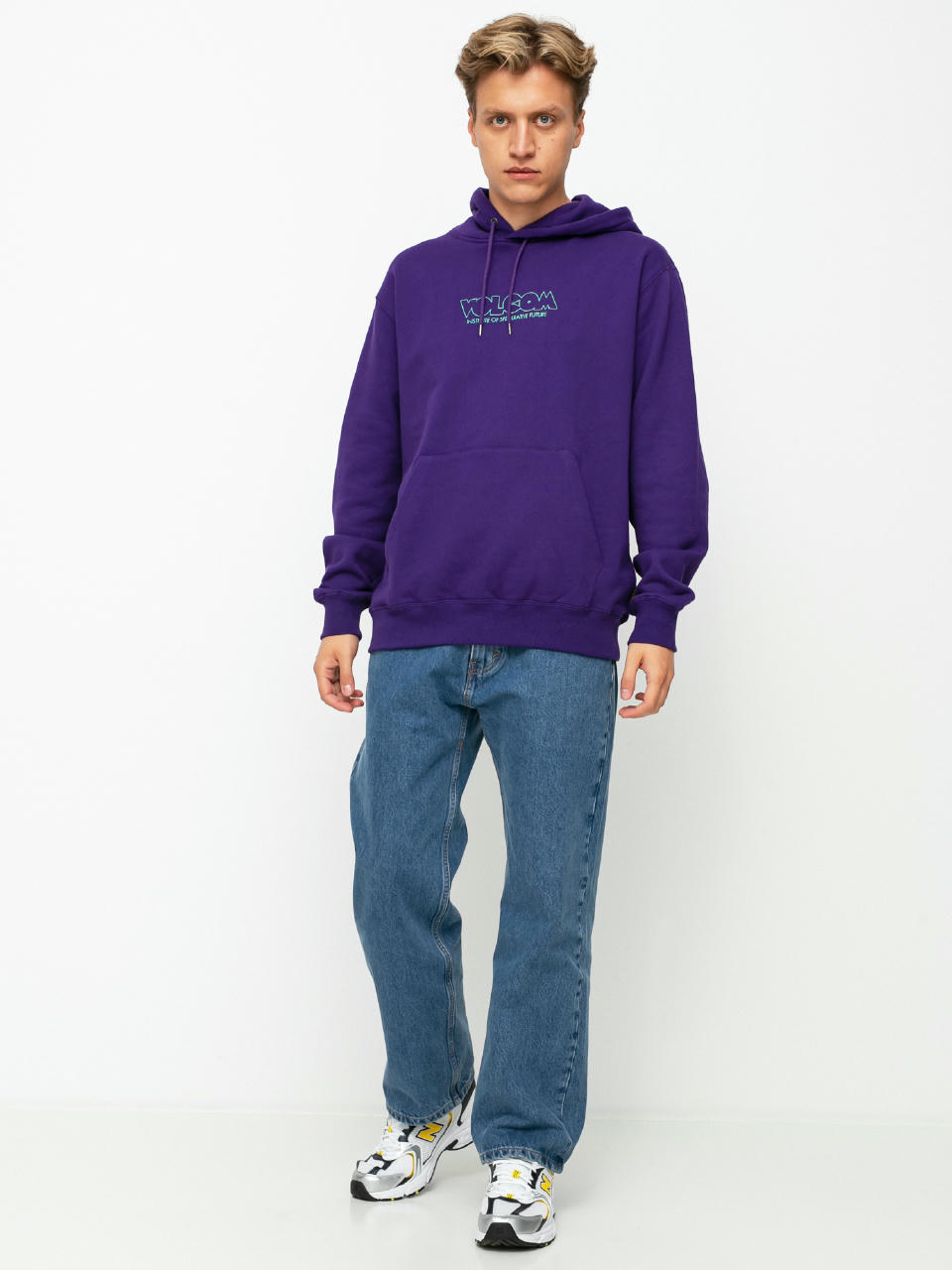 Bluza z kapturem Volcom Fa Max Loeffler HD (violet indigo)