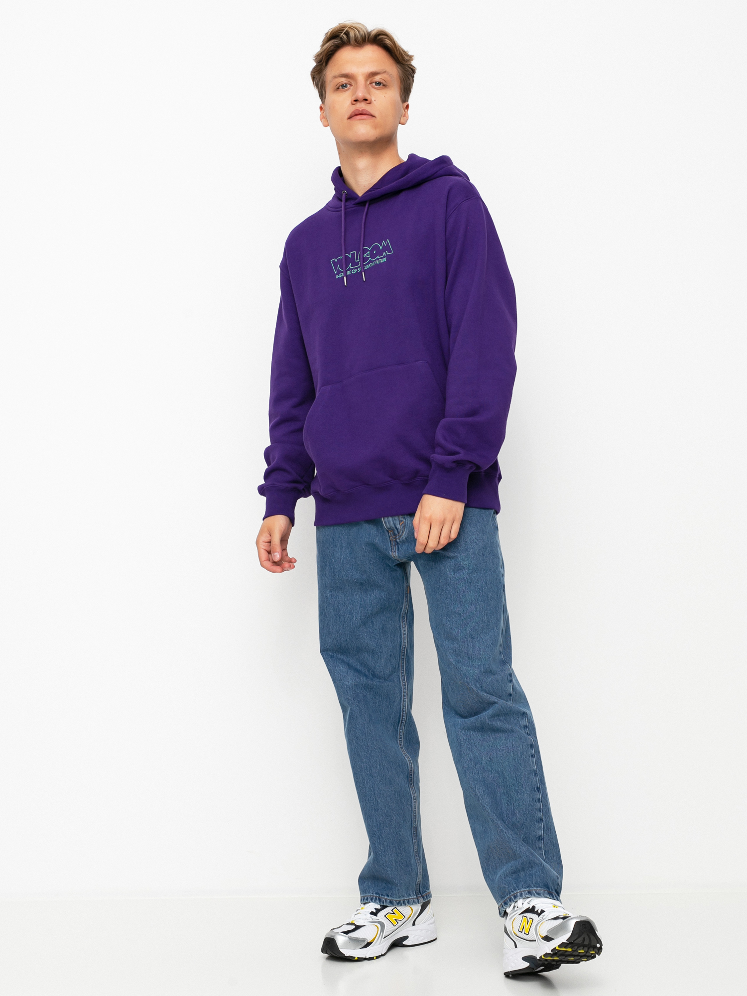 Bluza z kapturem Volcom Fa Max Loeffler HD (violet indigo)