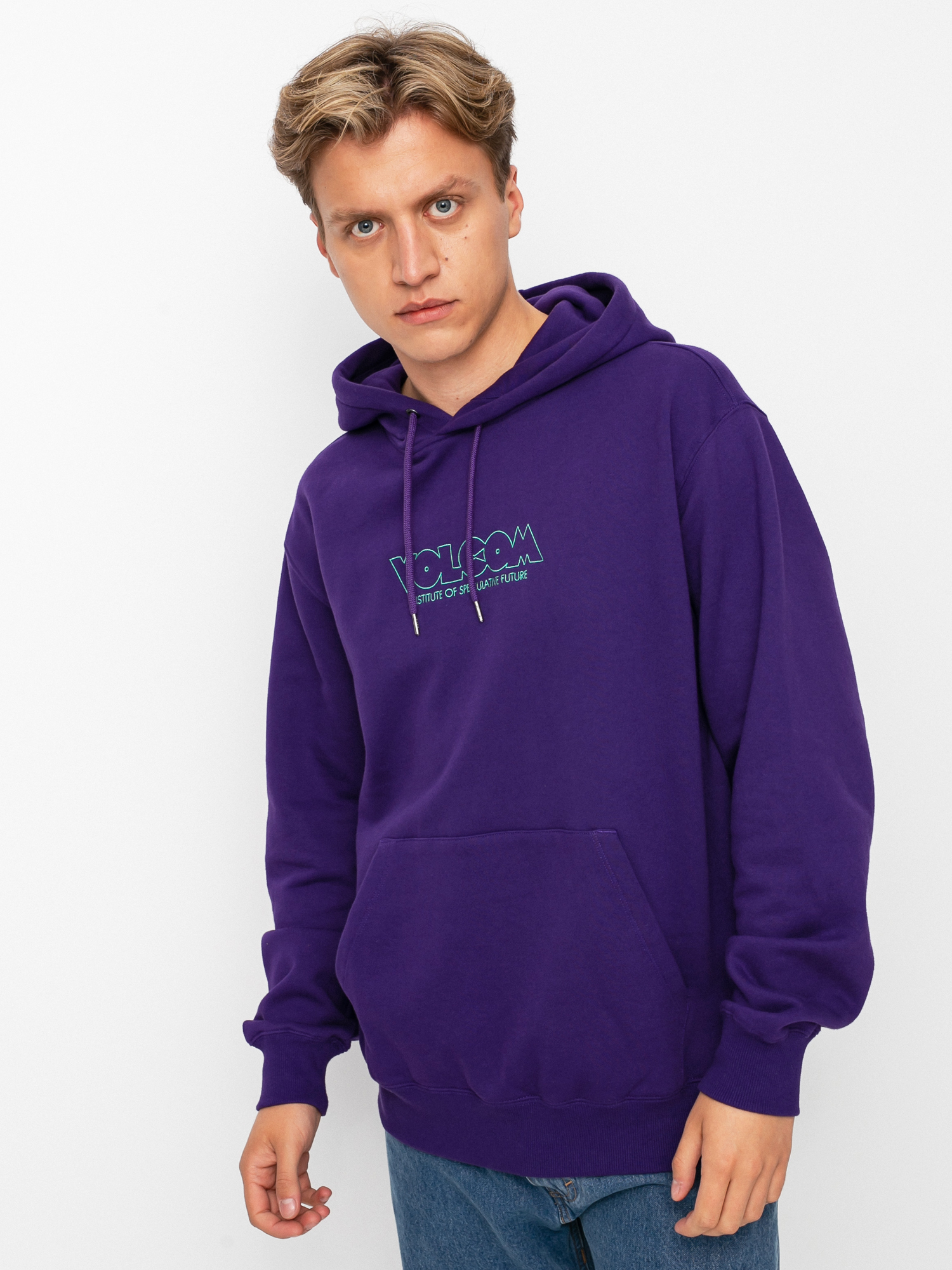 Bluza z kapturem Volcom Fa Max Loeffler HD (violet indigo)