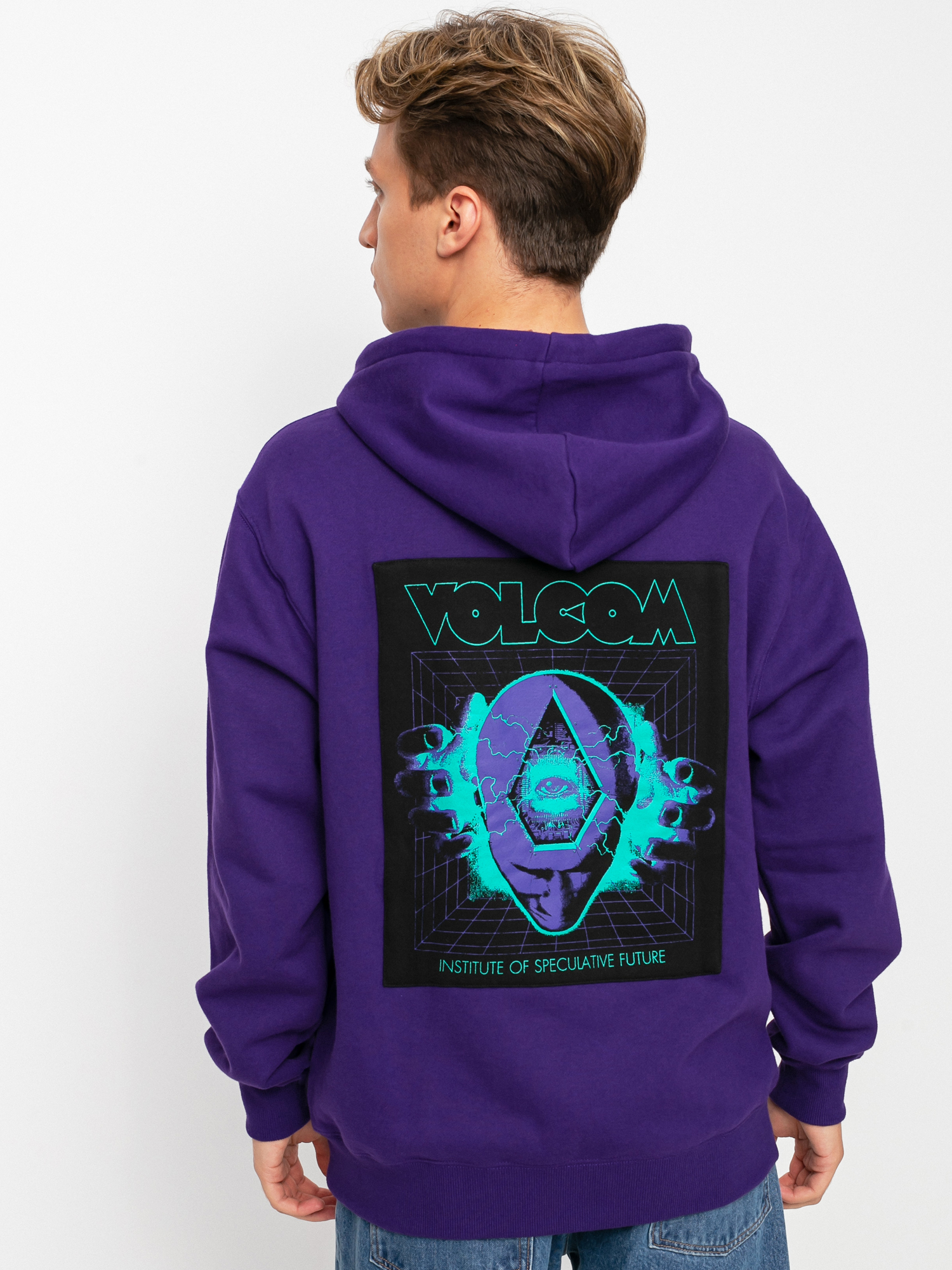 Bluza z kapturem Volcom Fa Max Loeffler HD (violet indigo)