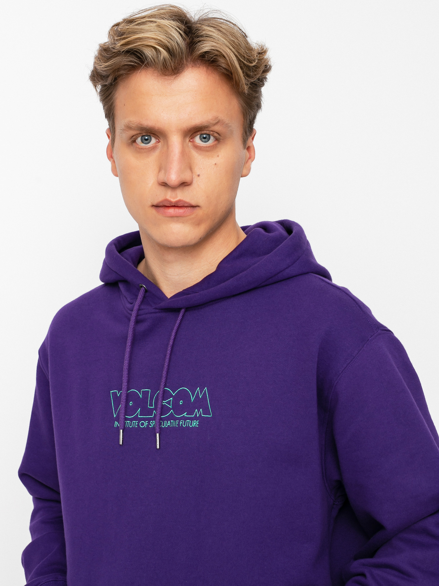 Bluza z kapturem Volcom Fa Max Loeffler HD (violet indigo)
