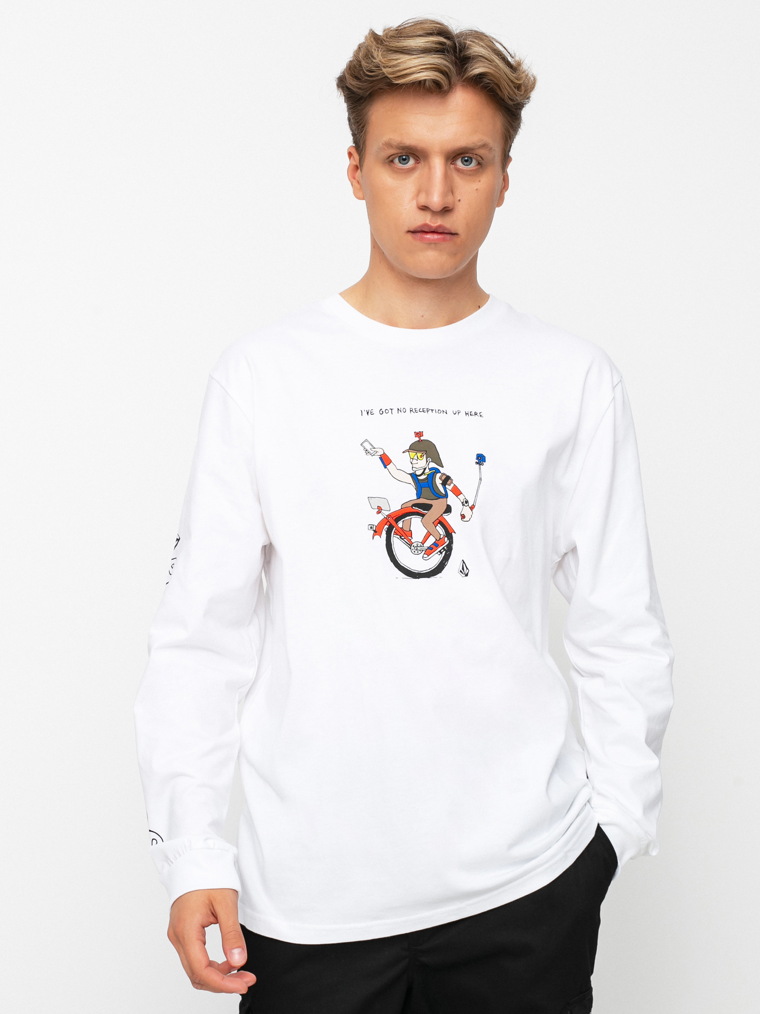 Longsleeve Volcom Pentagram Pizza Fa (white)