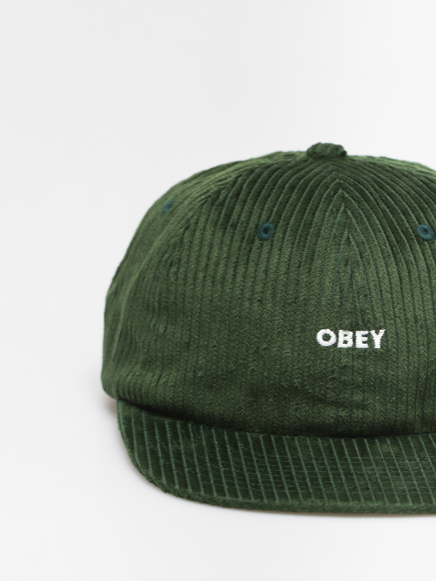 Czapka z daszkiem OBEY Bold Cord 6 (emerald)