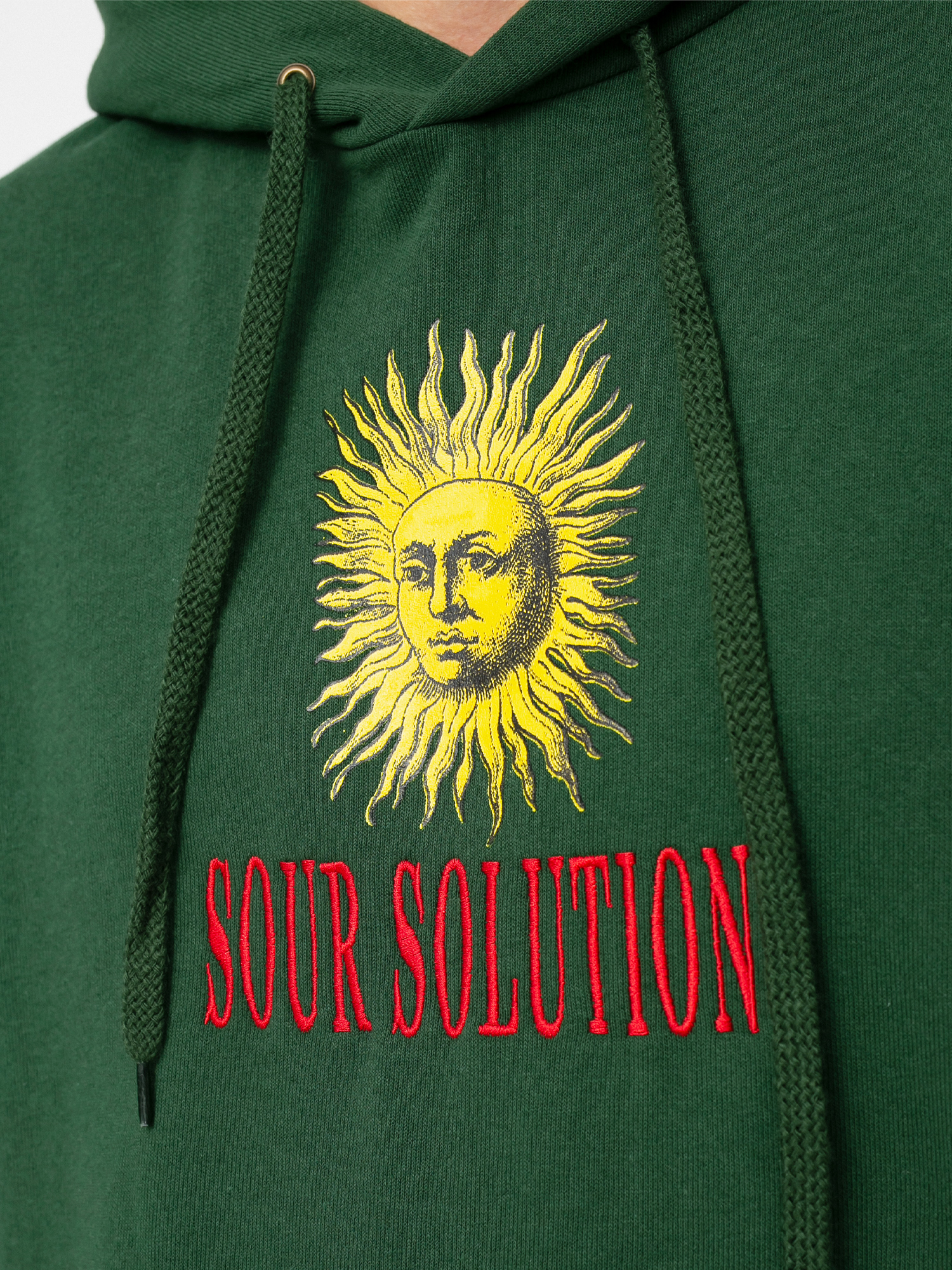 Bluza z kapturem Sour Solution Sun Solution (forest green)