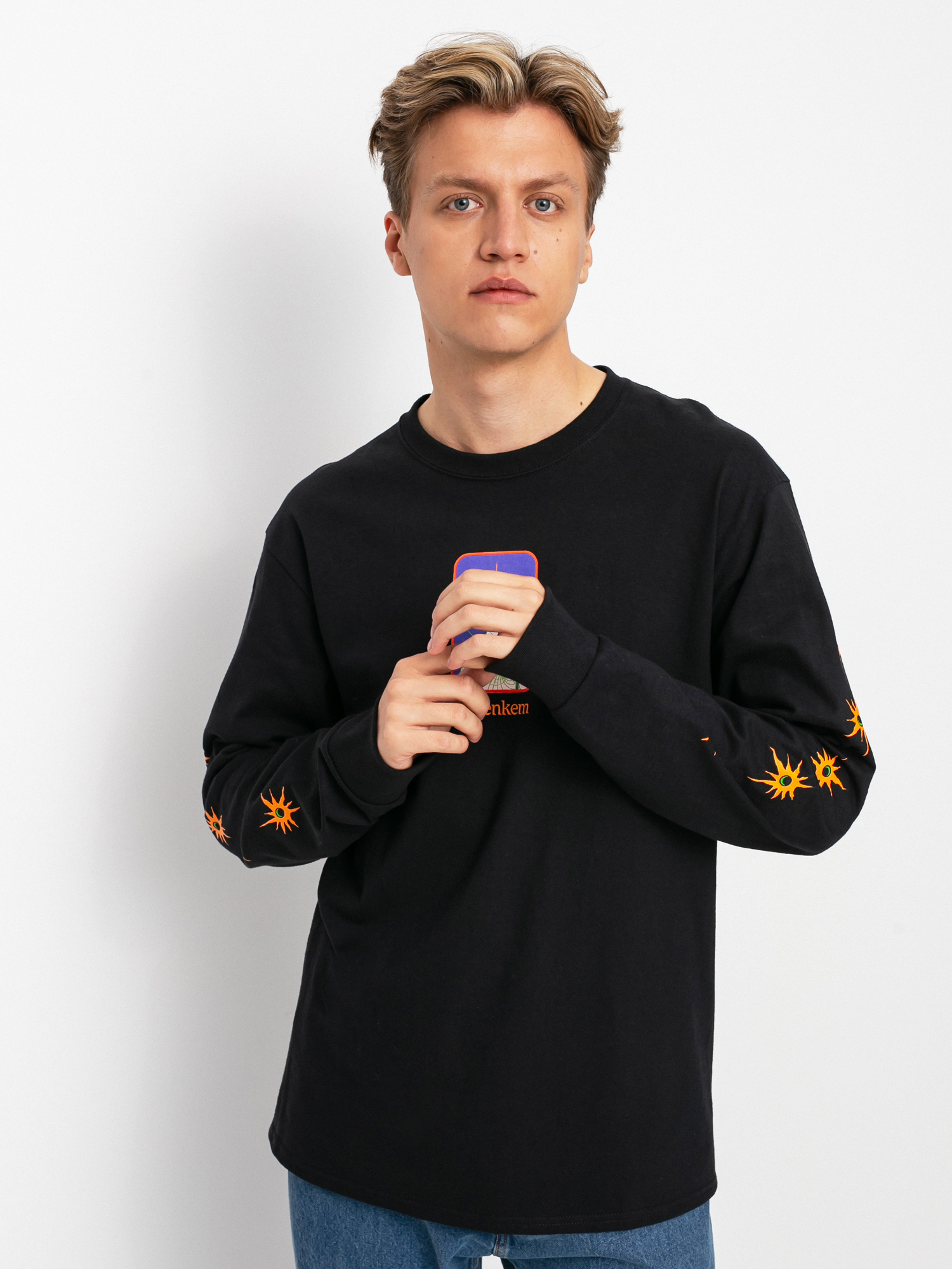 Longsleeve HUF x JENKEM Final Boss (black)